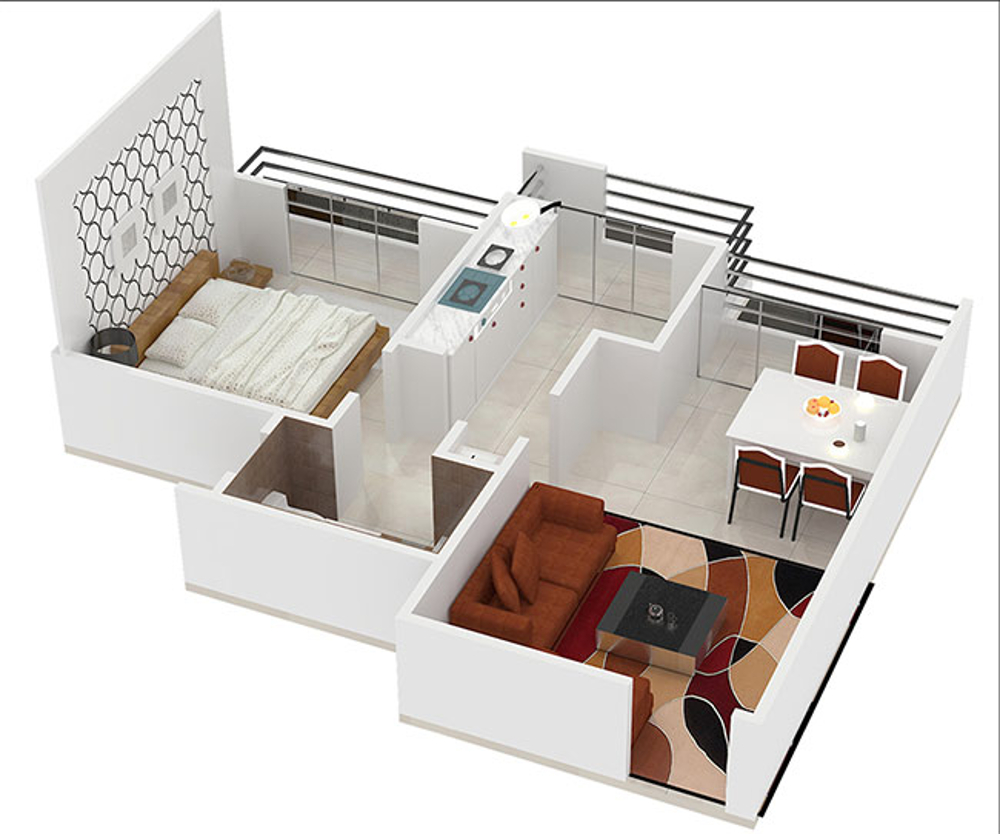 3DFloorPlan of Malav Promoters Vallencia