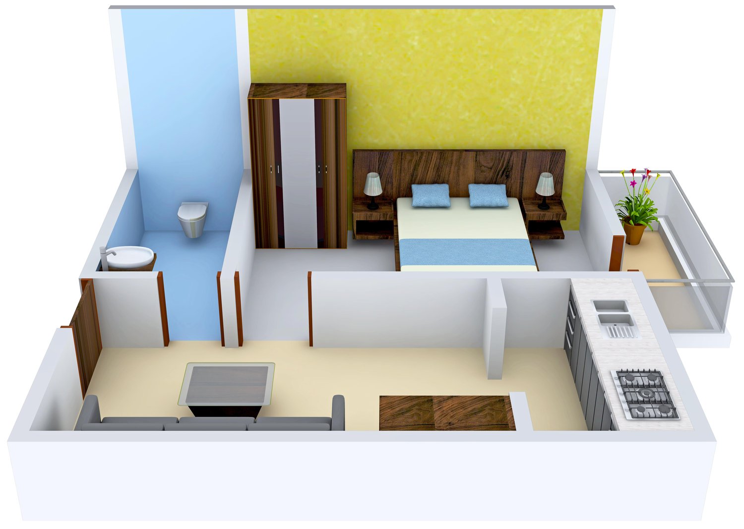 3DFloorPlan of Lucky Palm Valley