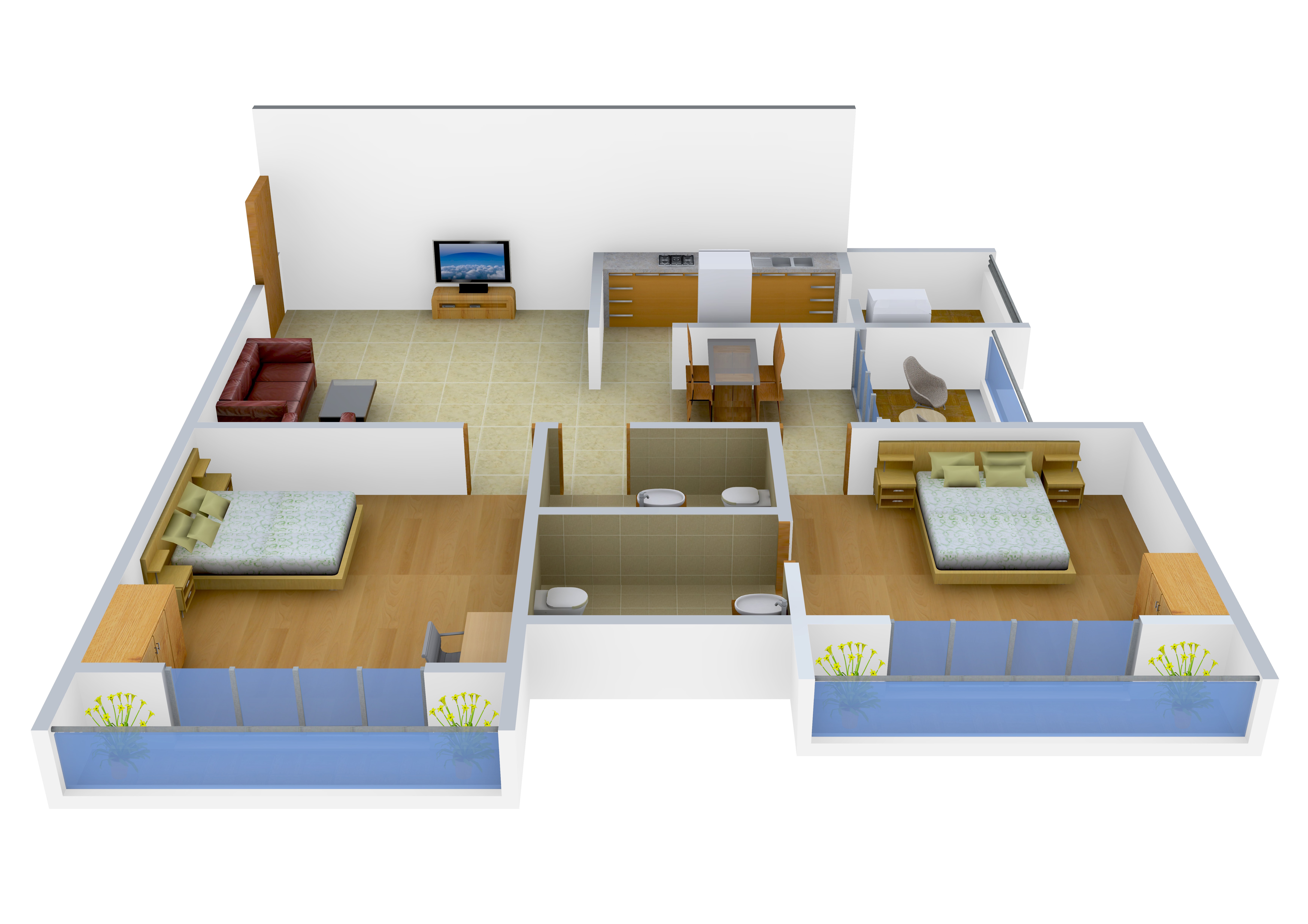 3DFloorPlan of Kala Nirmal Kala