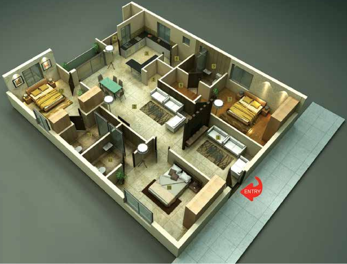 3DFloorPlan of SMR Astra