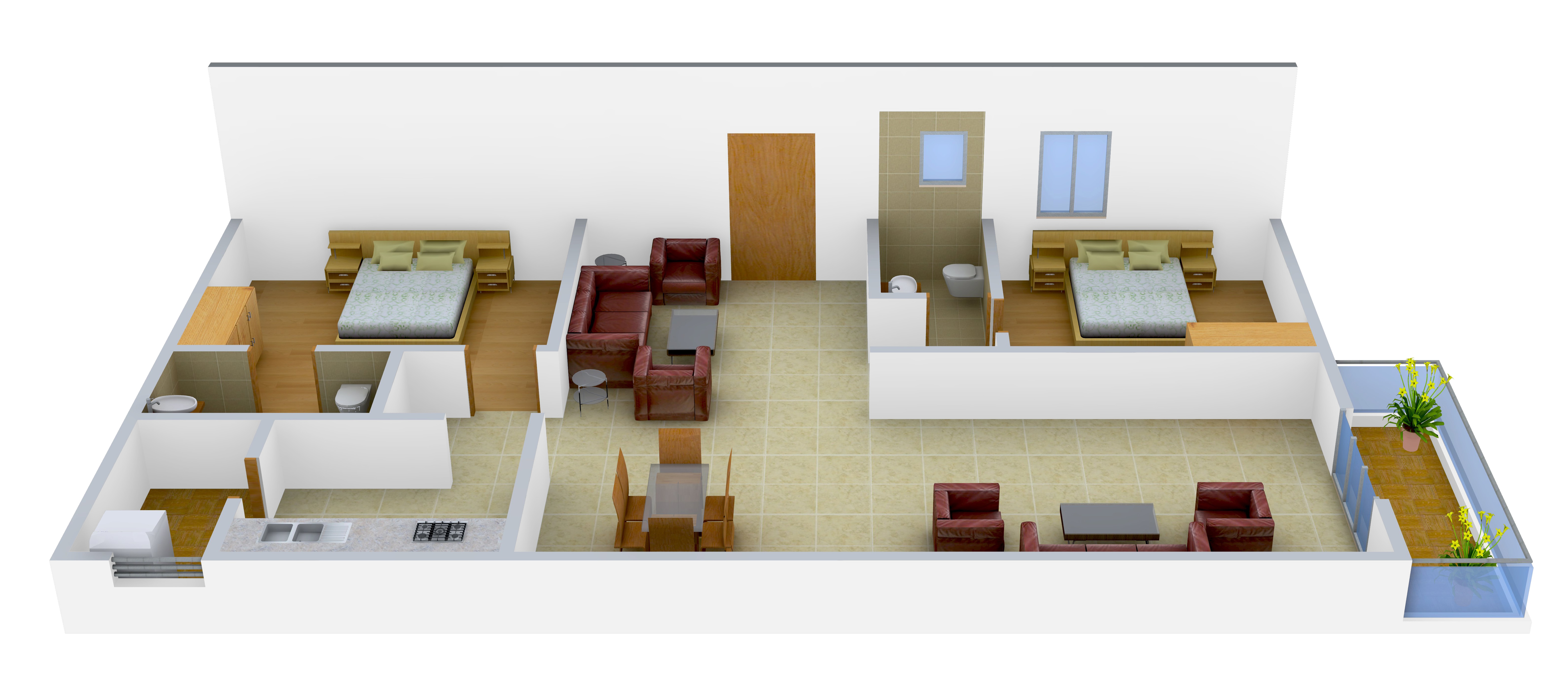 3DFloorPlan of Super Sunshine