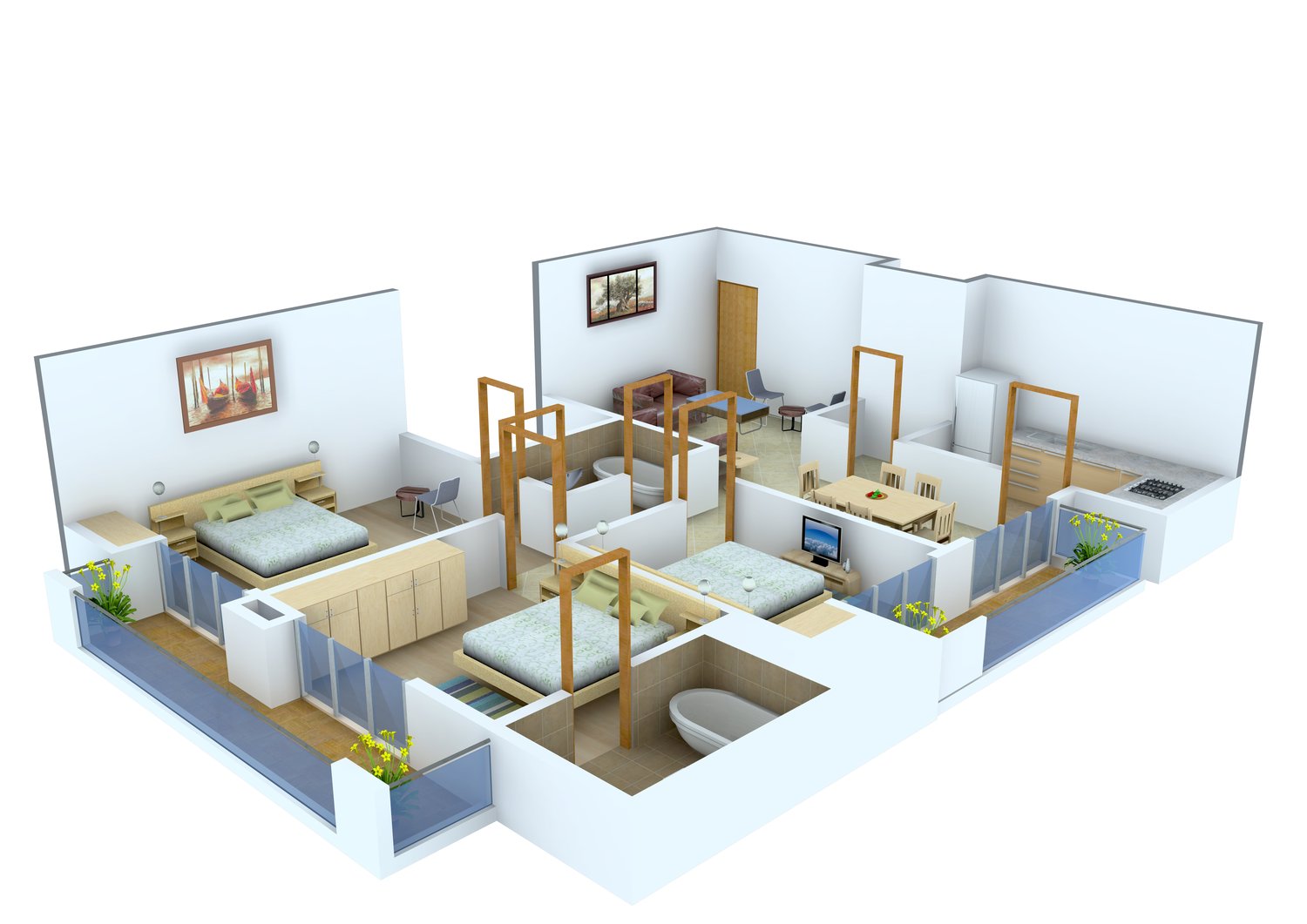 3DFloorPlan of Nirala Hills