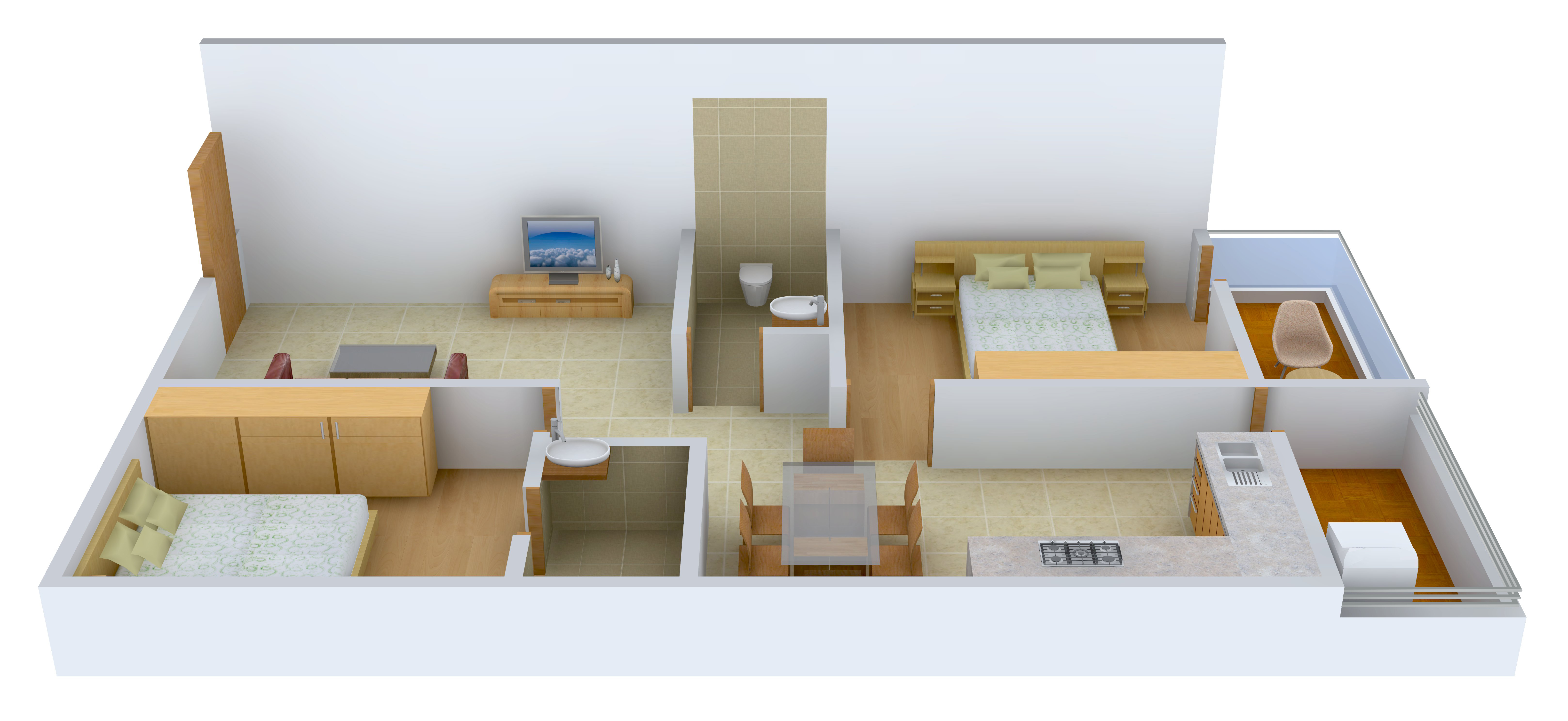 3DFloorPlan of Ruchira Lilium