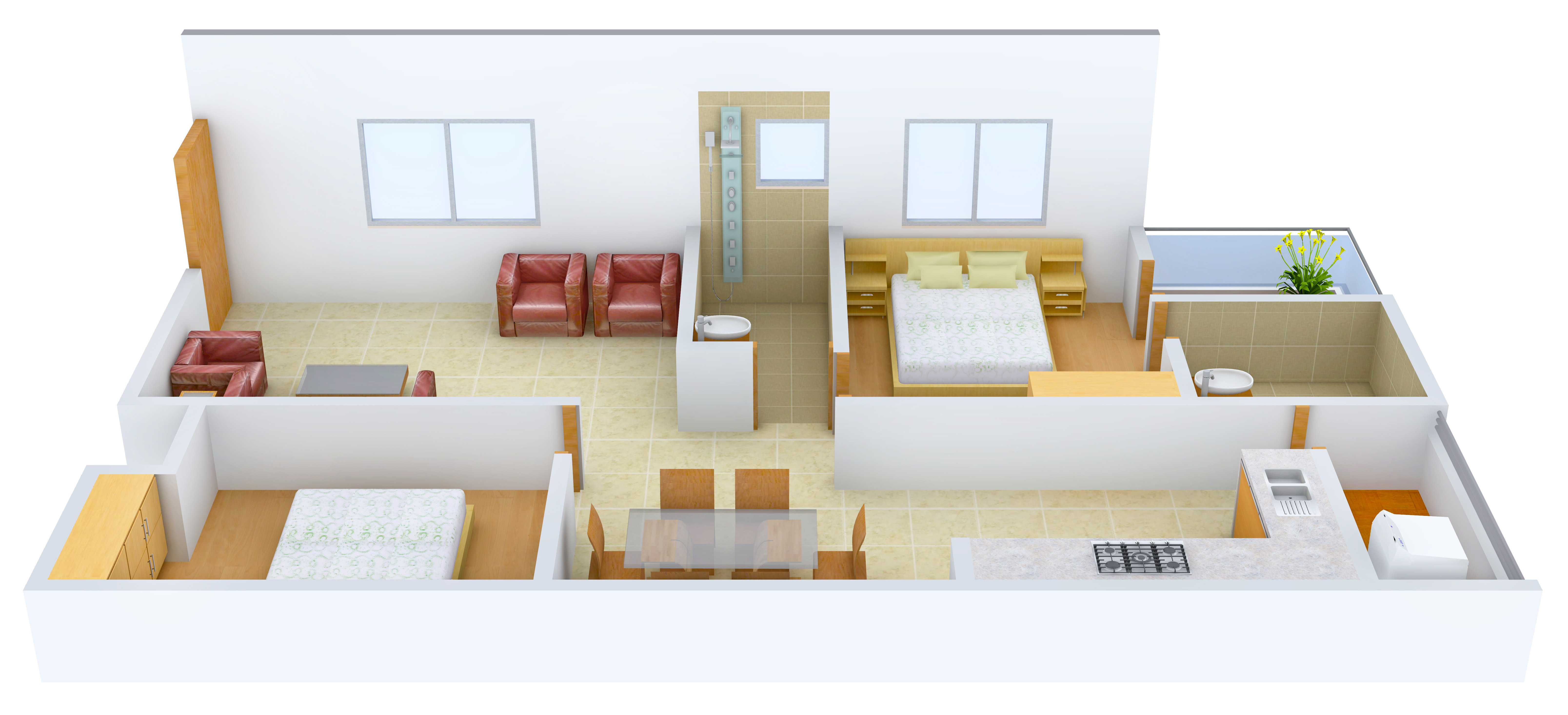 3DFloorPlan of Shyam Mohan