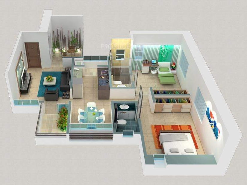 3DFloorPlan of Aurum Vatika Phase 1