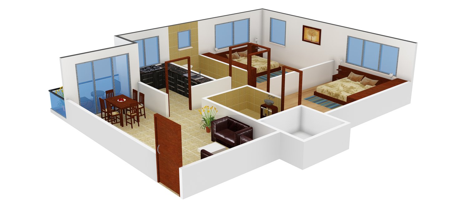 3DFloorPlan of Jamuna Shree