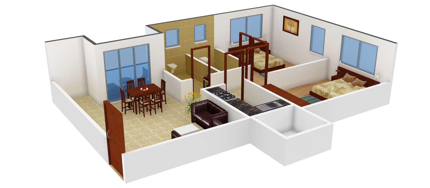 3DFloorPlan of Jamuna Shree