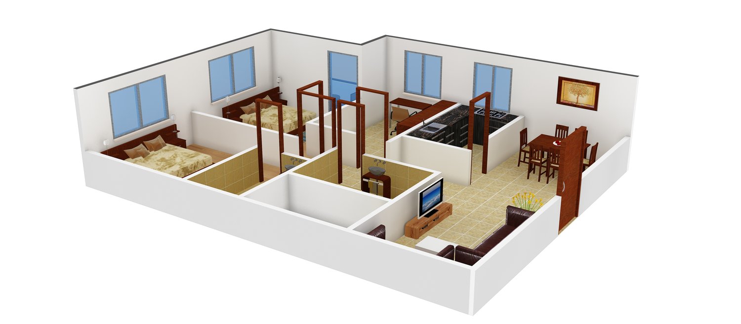 3DFloorPlan of Jamuna Shree
