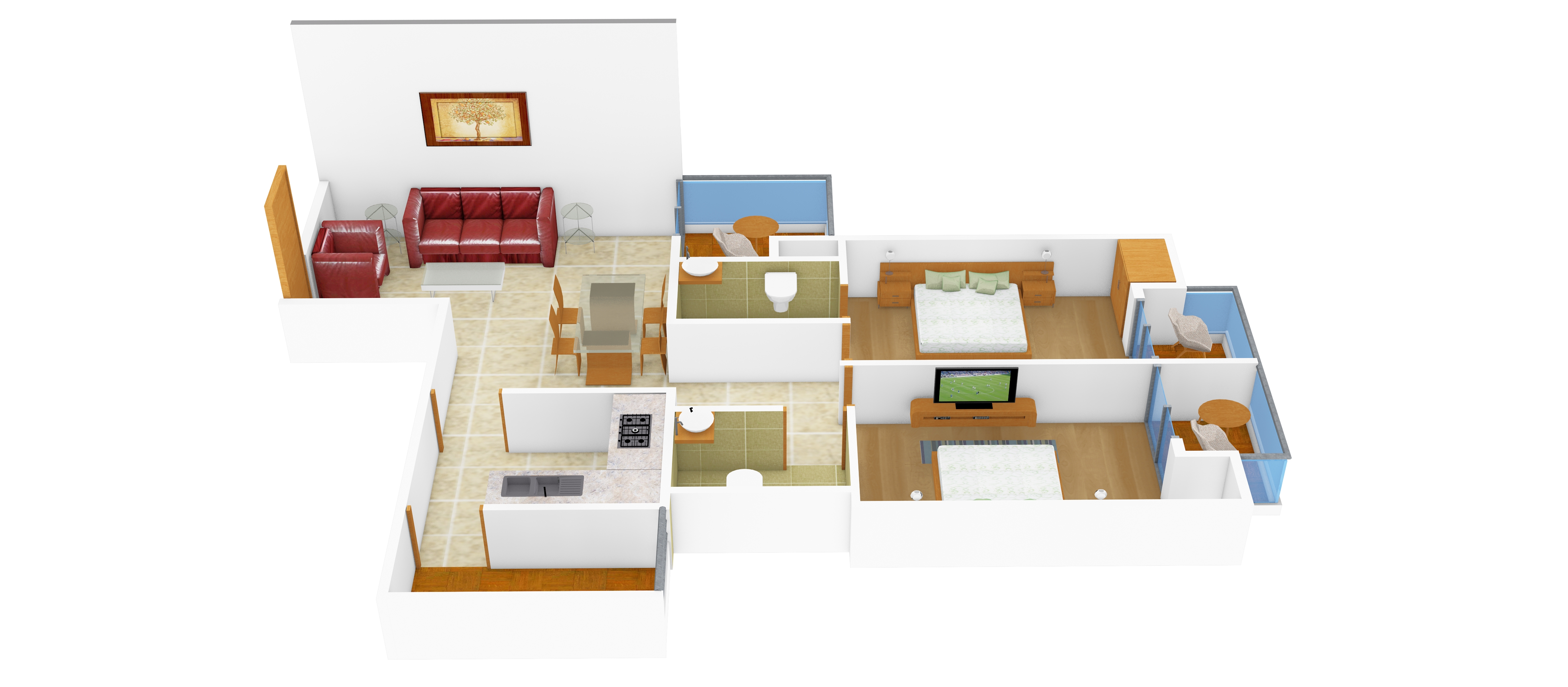 3DFloorPlan of ABAD Royal Gardens