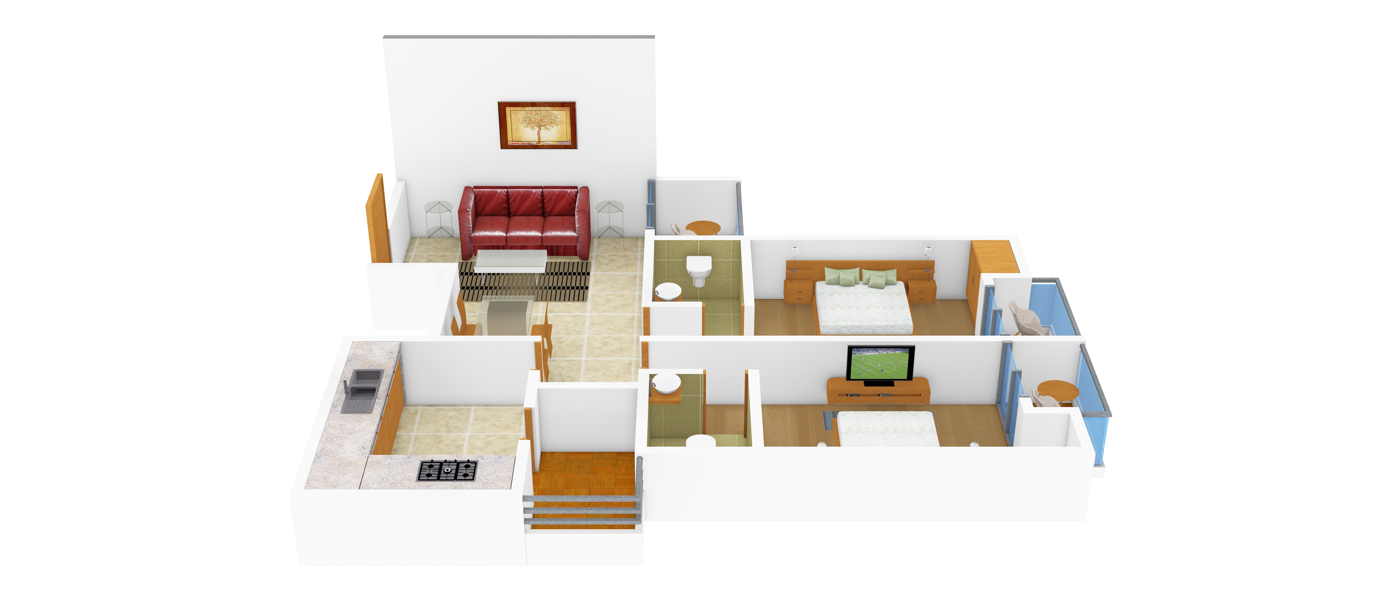 3DFloorPlan of ABAD Royal Gardens