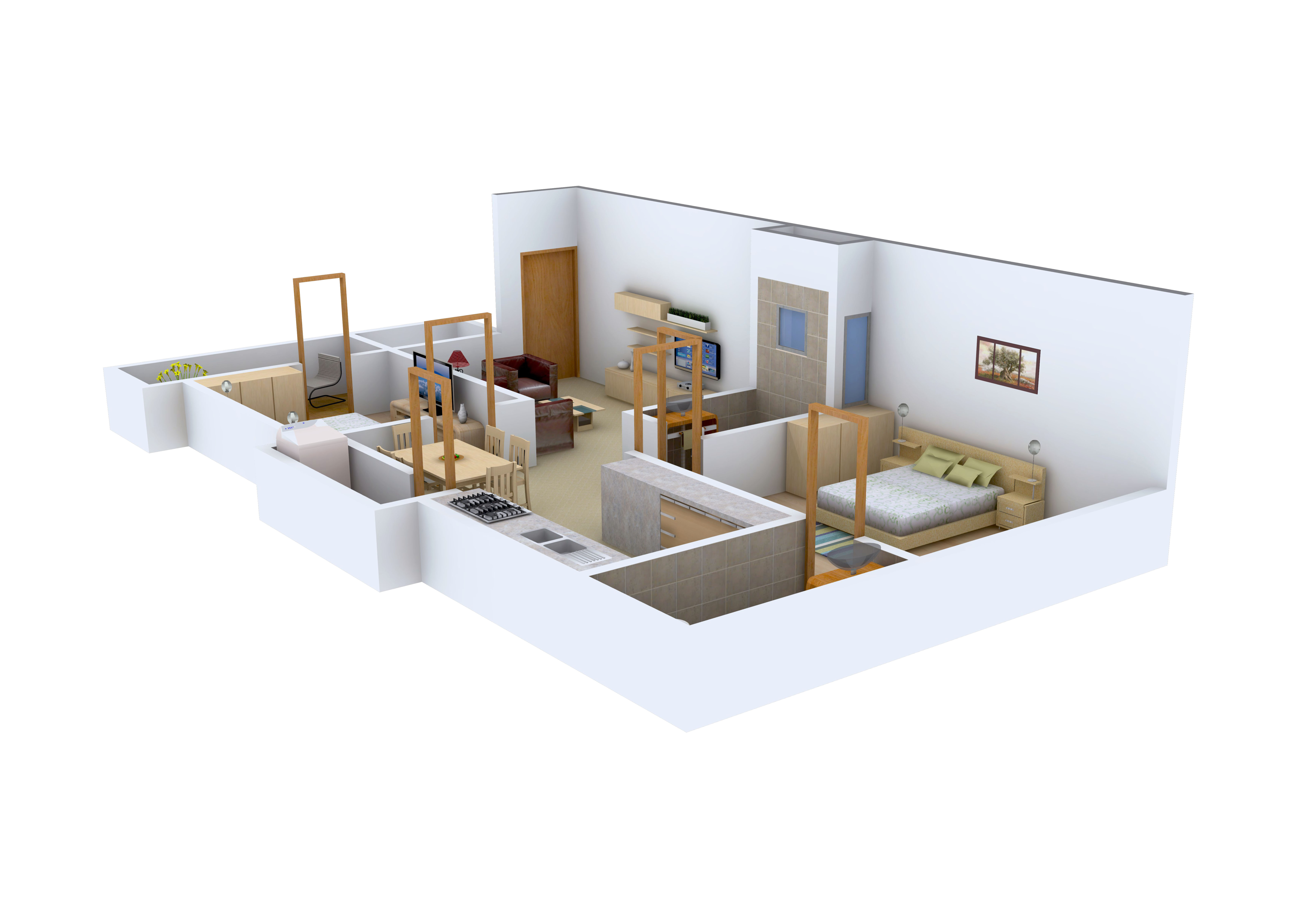 3DFloorPlan of Golden Opera White House