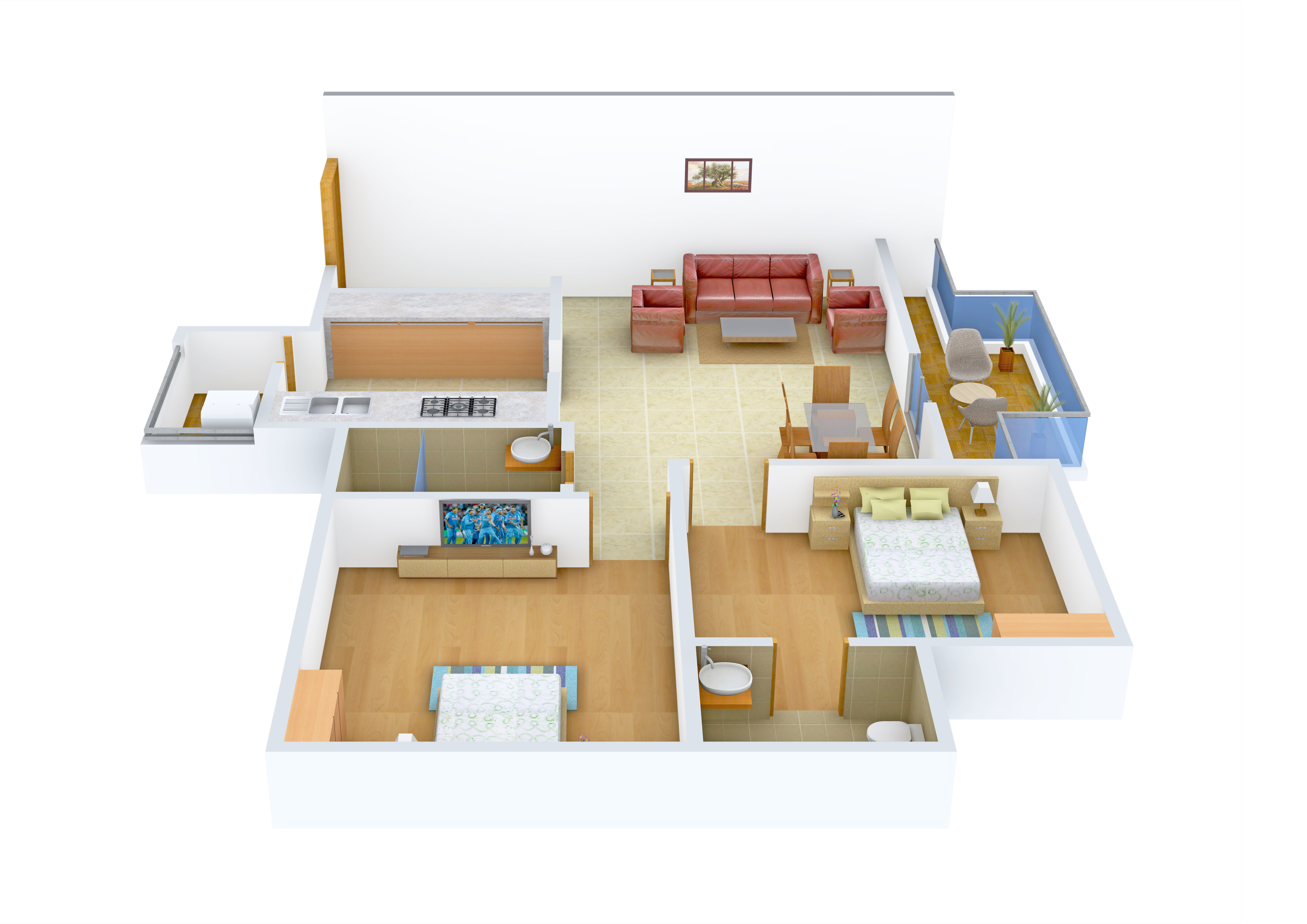 3DFloorPlan of Narayan Luxuria