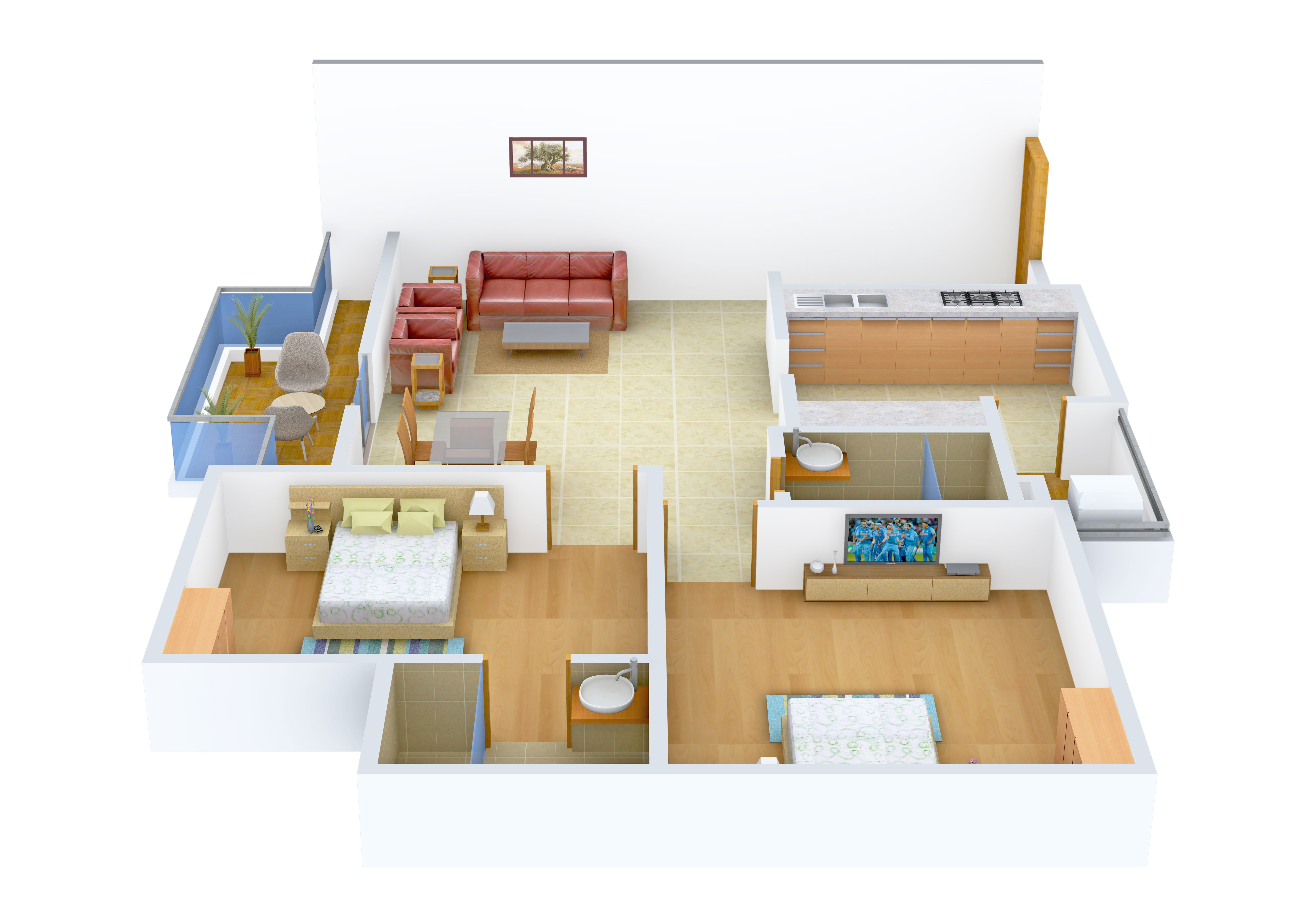3DFloorPlan of Narayan Luxuria