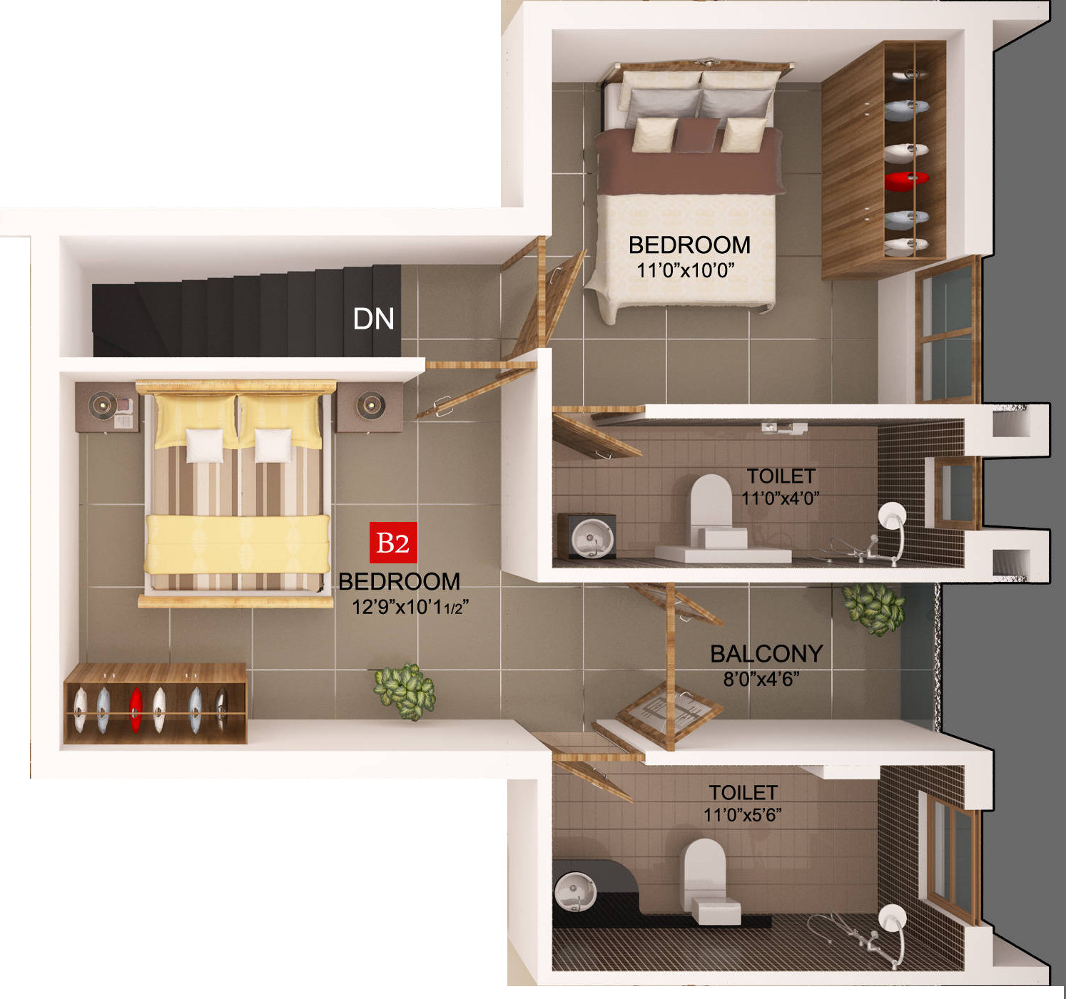 Upper Level Duplex Plan Upper Level Duplex Plan