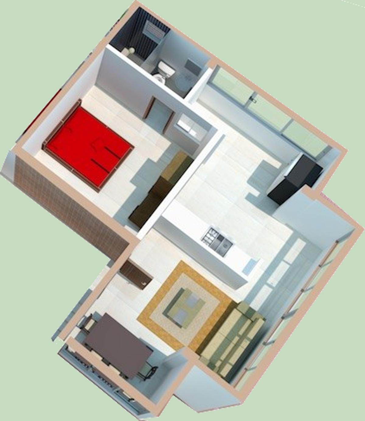 3DFloorPlan of Goan Sarovar
