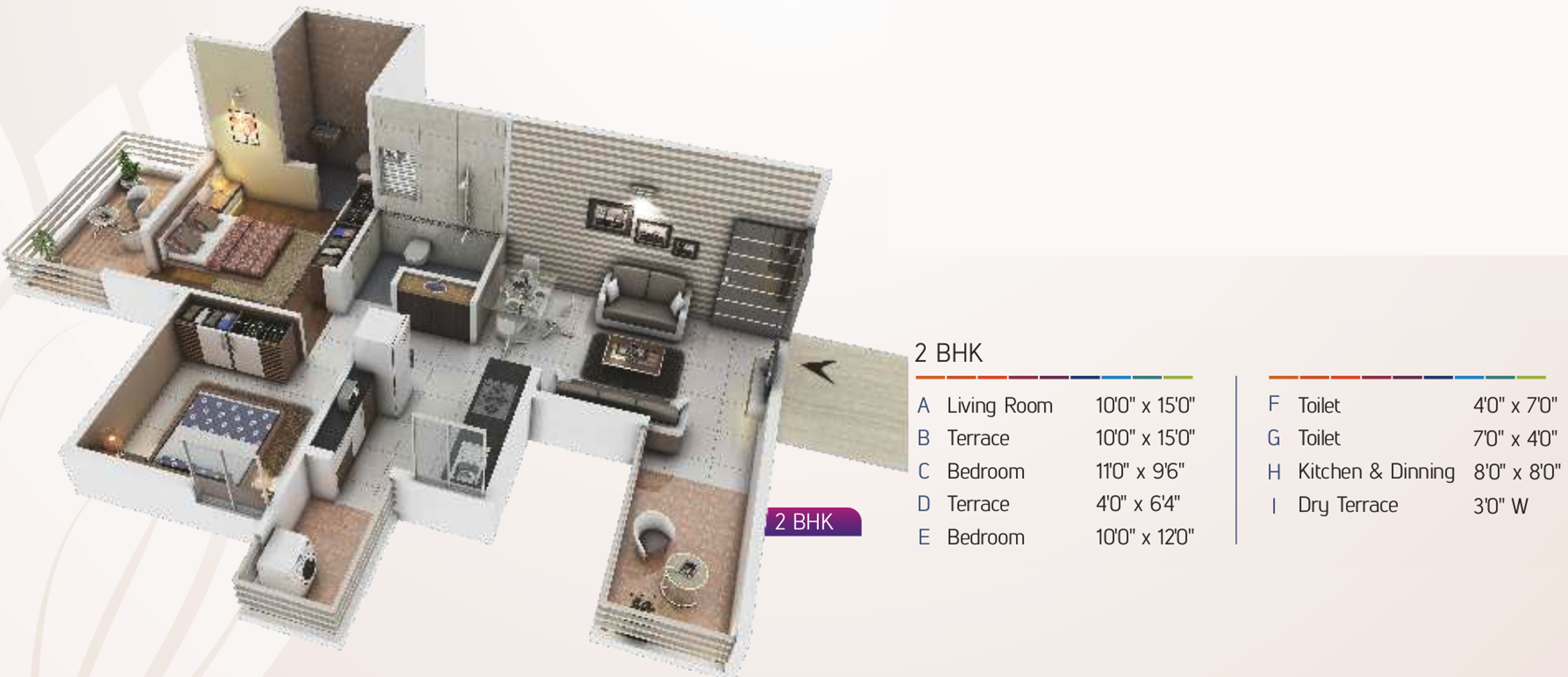 3DFloorPlan of Kesar Aaradhyam