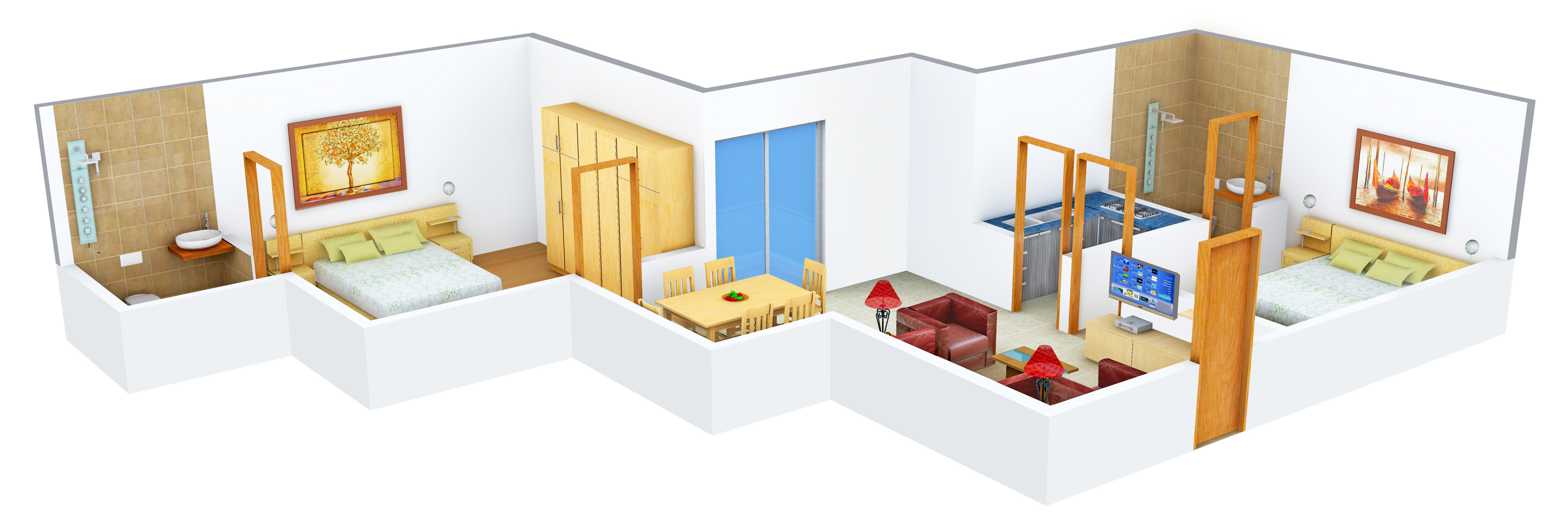 3DFloorPlan of Spandan Regency