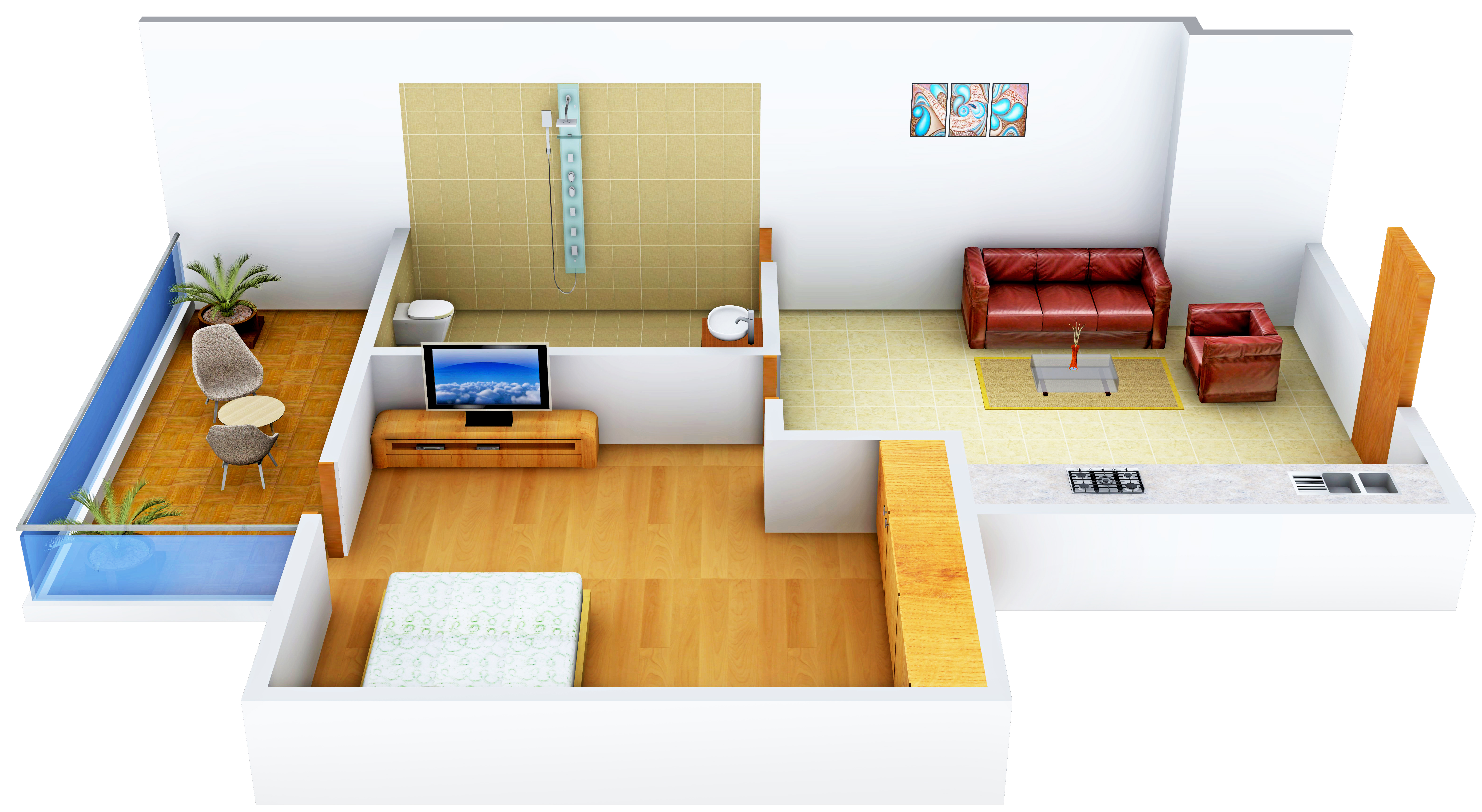 3DFloorPlan of Trine Holdings Trine Suites
