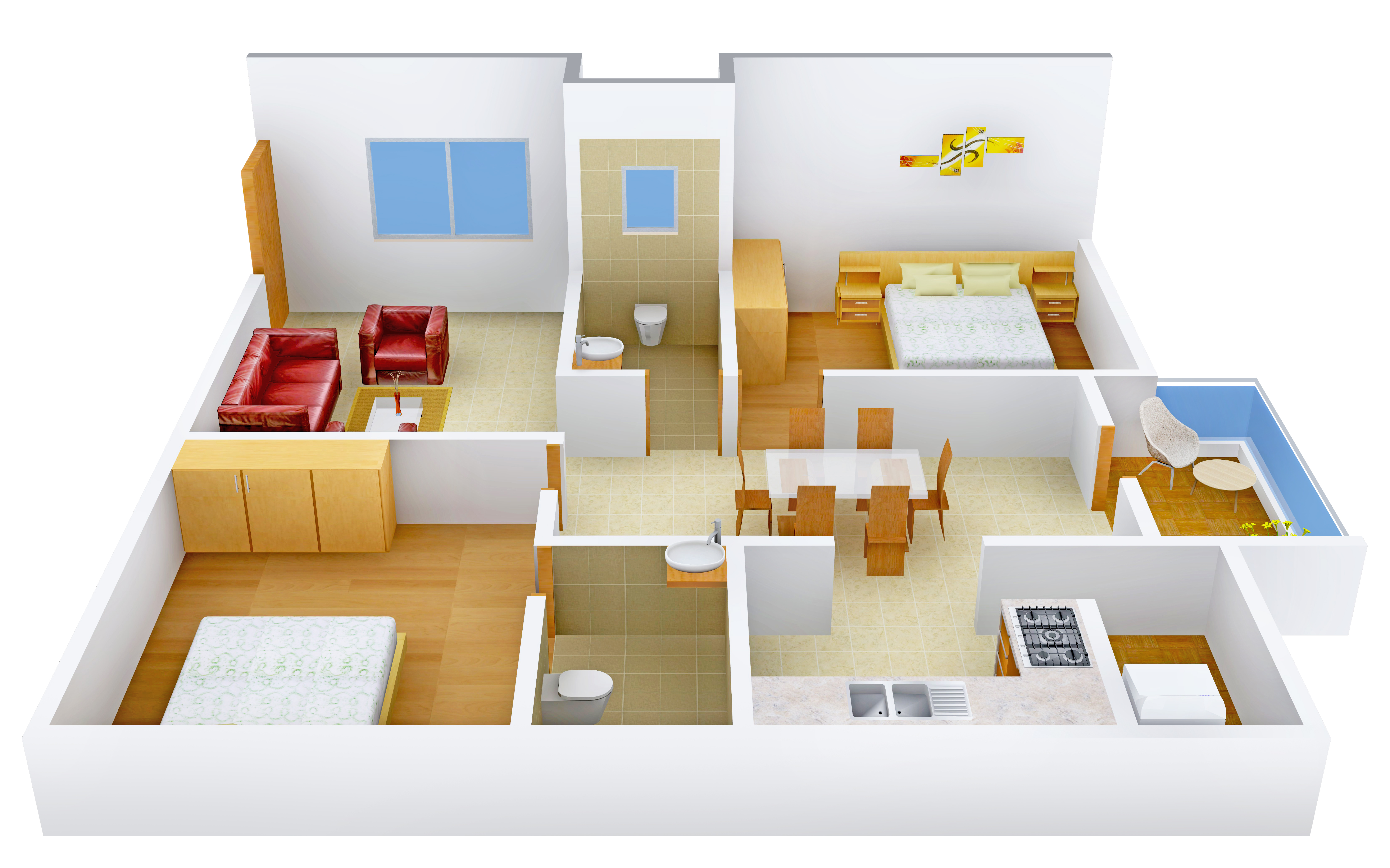 3DFloorPlan of Gothic Alpine Serenity