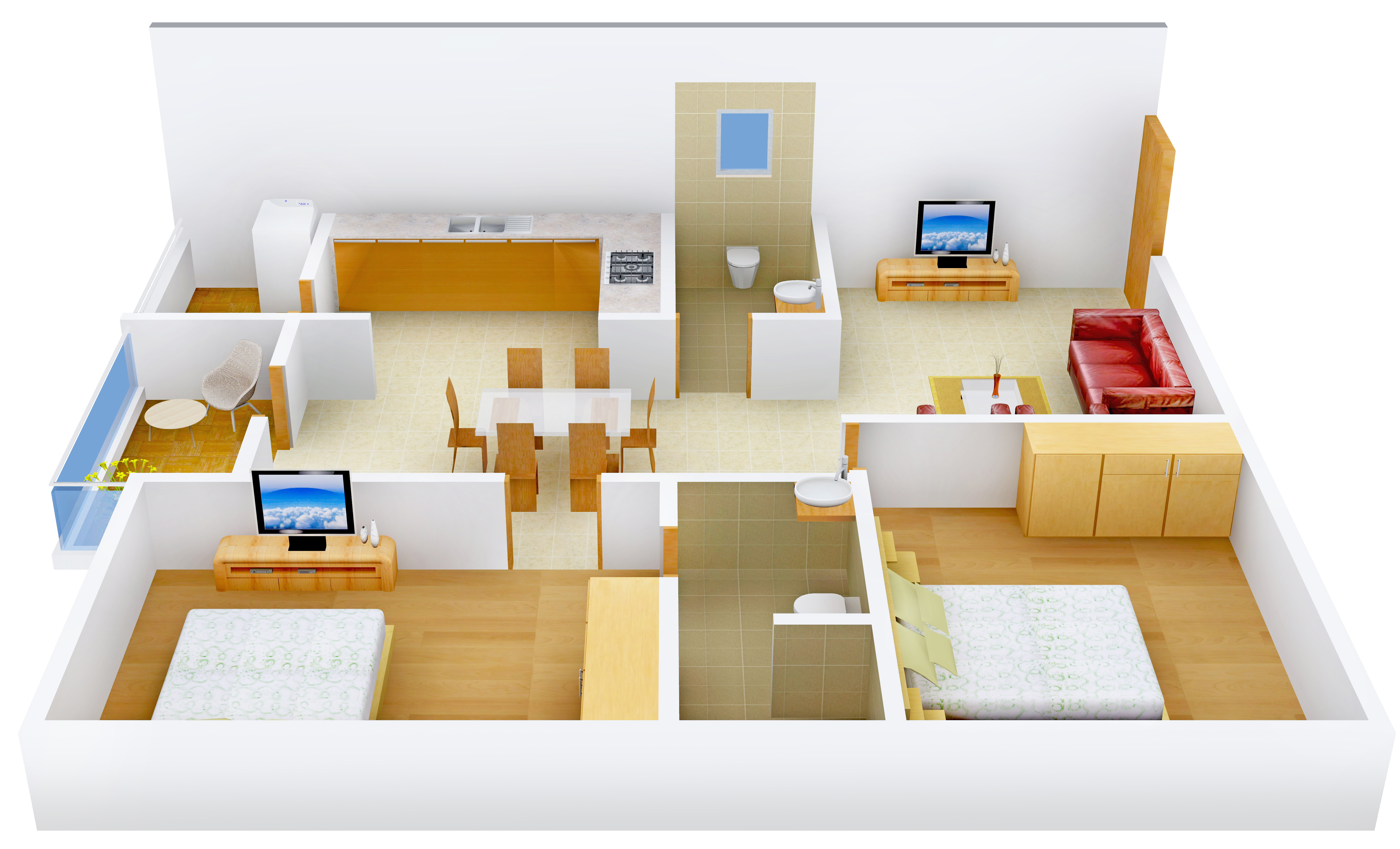 3DFloorPlan of Gothic Alpine Serenity