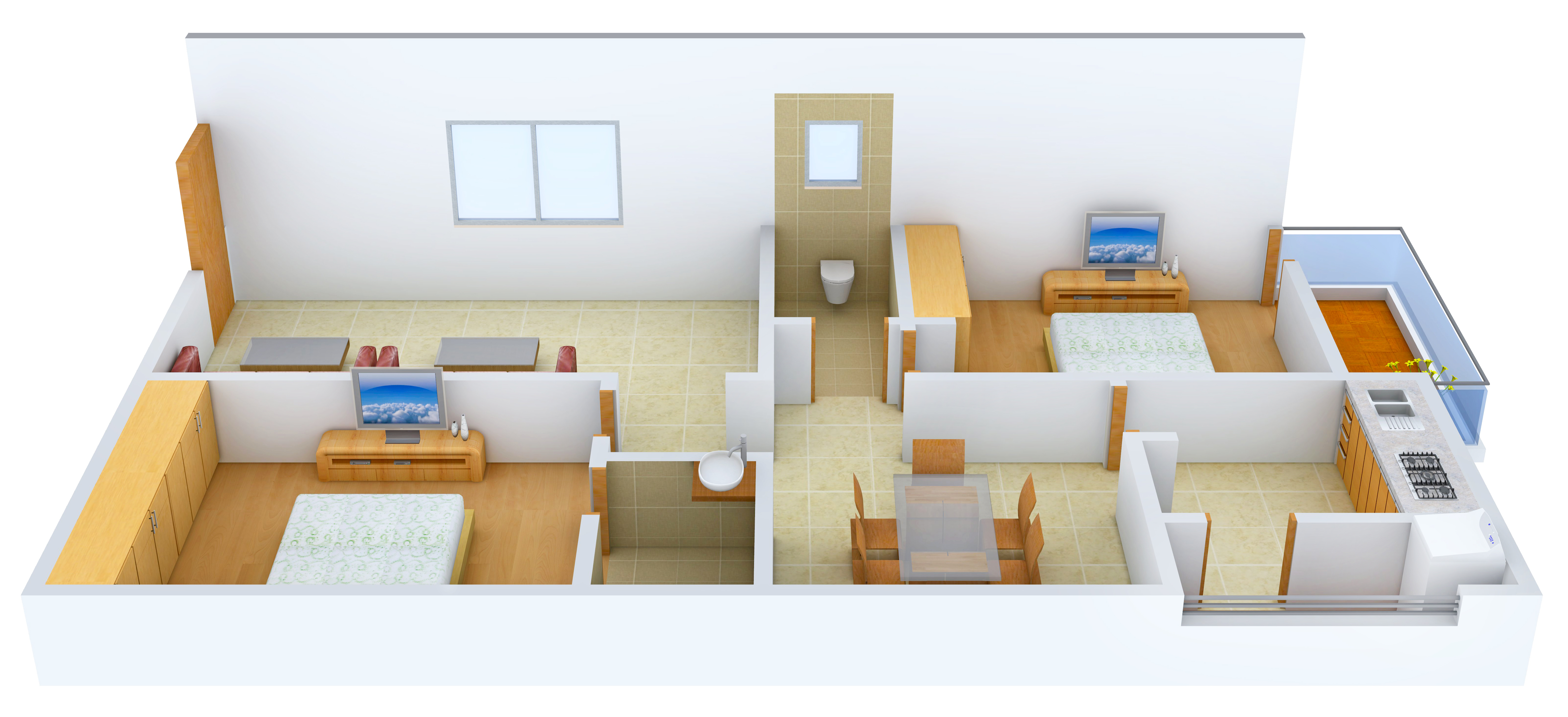 3DFloorPlan of Primark Lake View