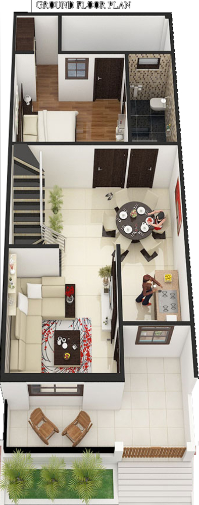 3DFloorPlan of Lotus Garden Villa