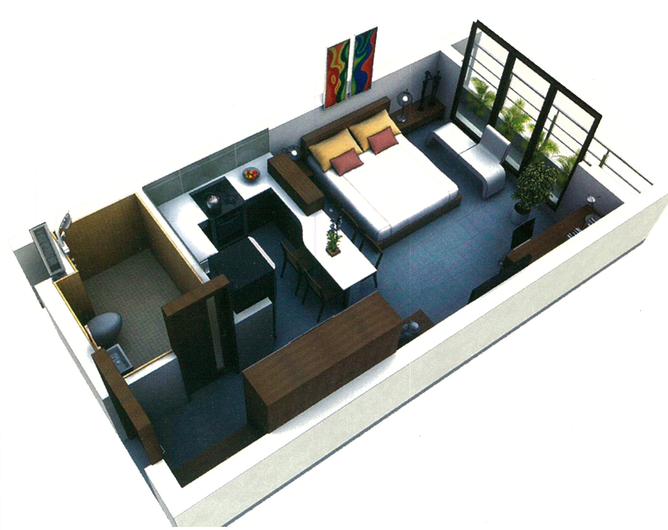 3DFloorPlan of Shri Radha NRI Greens