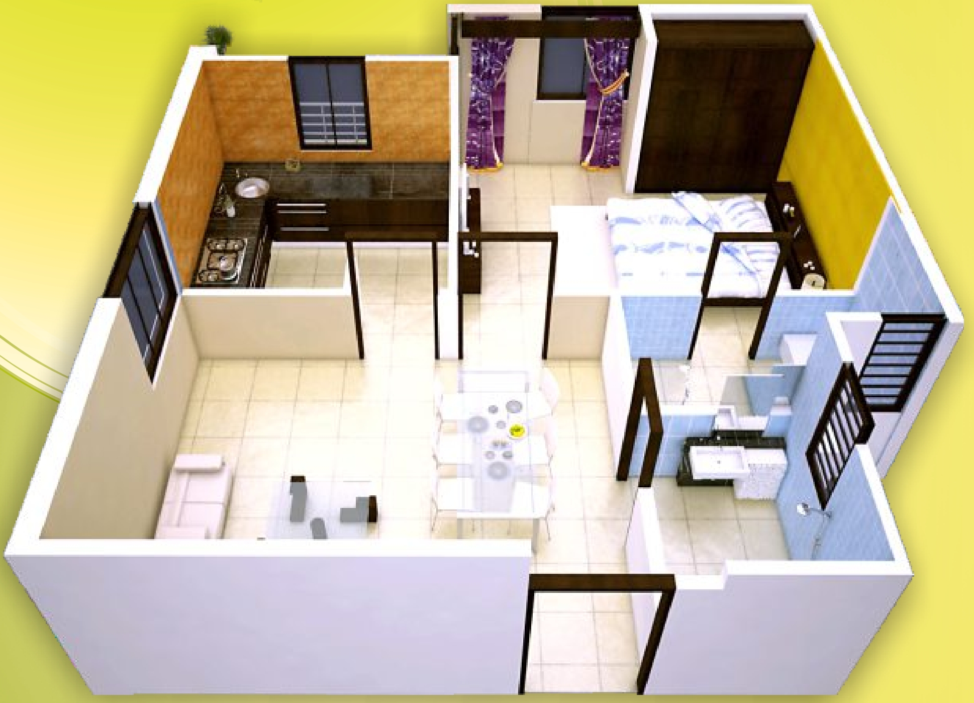 3DFloorPlan of NK Vrindapuram Apartment