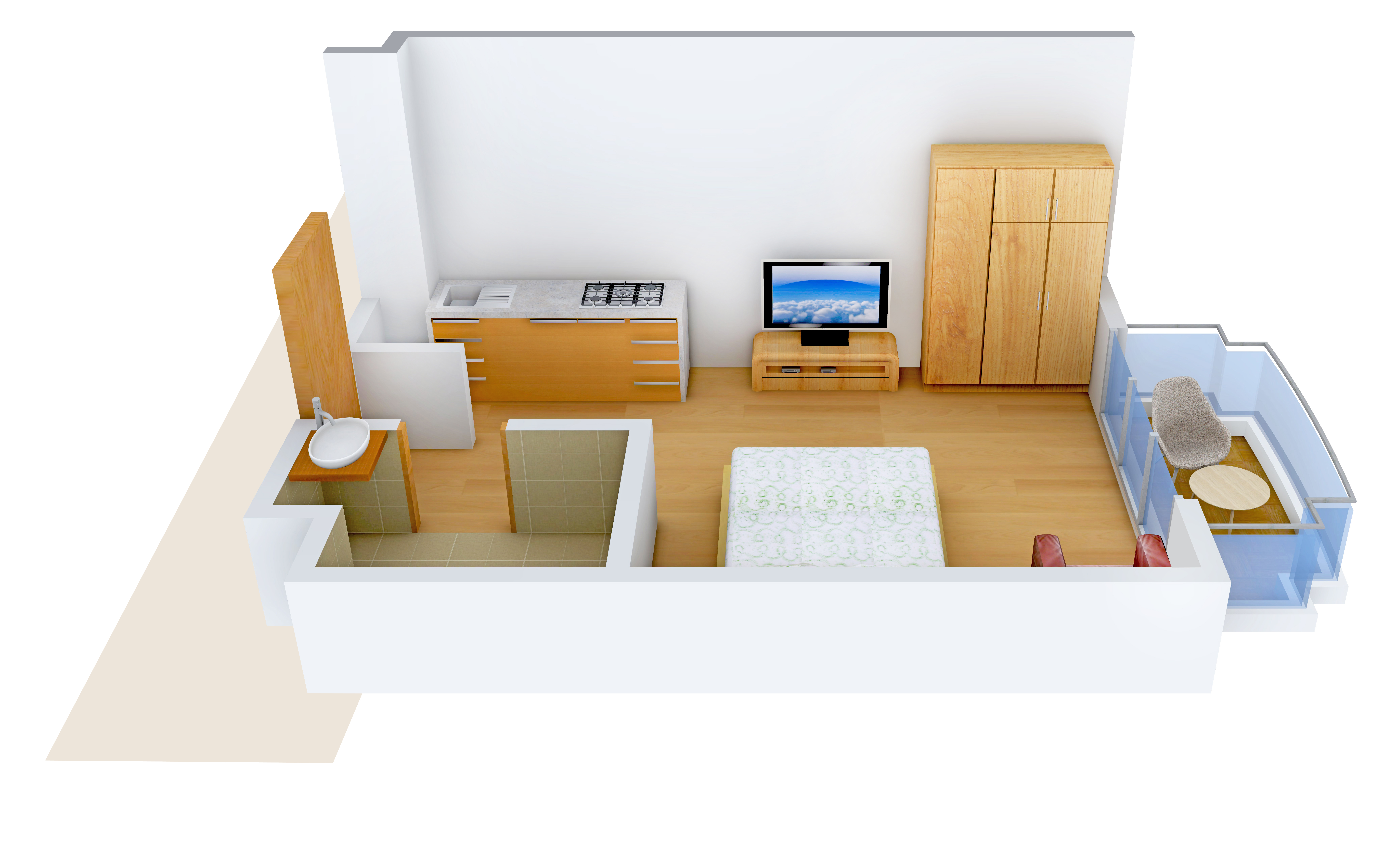 3DFloorPlan of Sweet Sagar Vatika