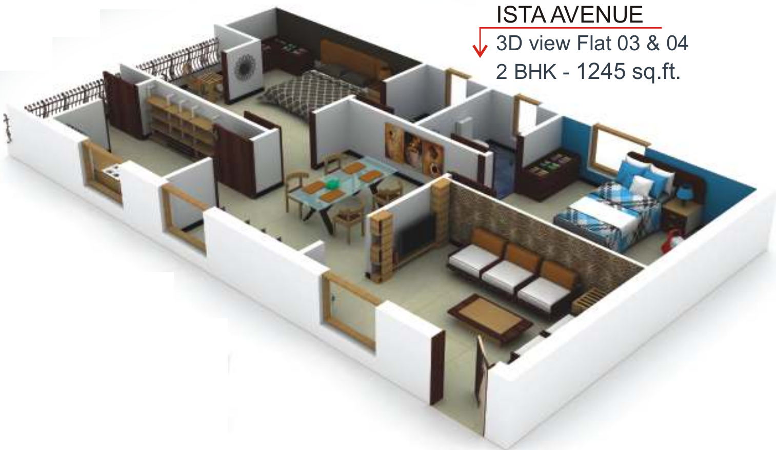 3DFloorPlan of ISTA Avenue
