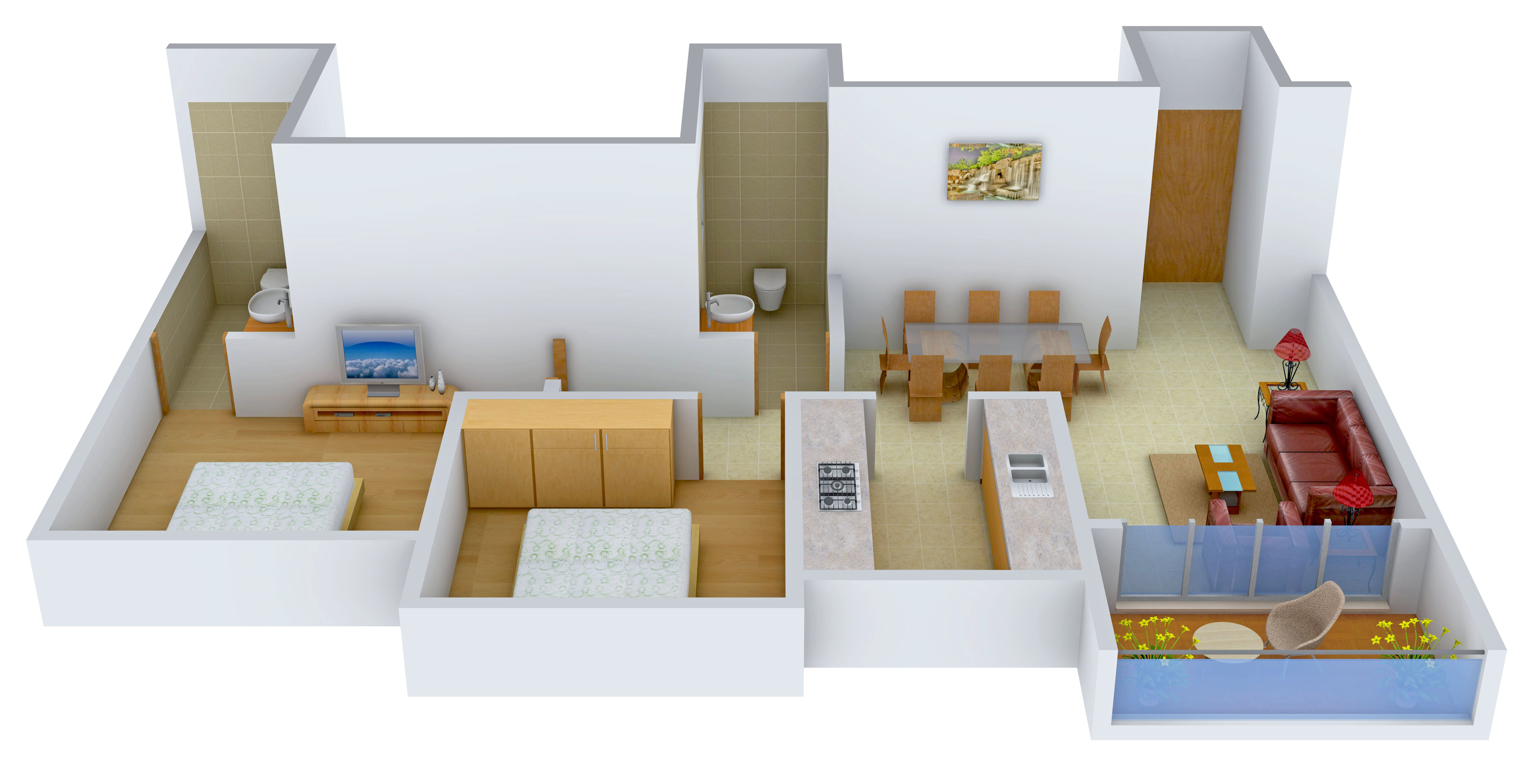 3DFloorPlan of Ideal Heights