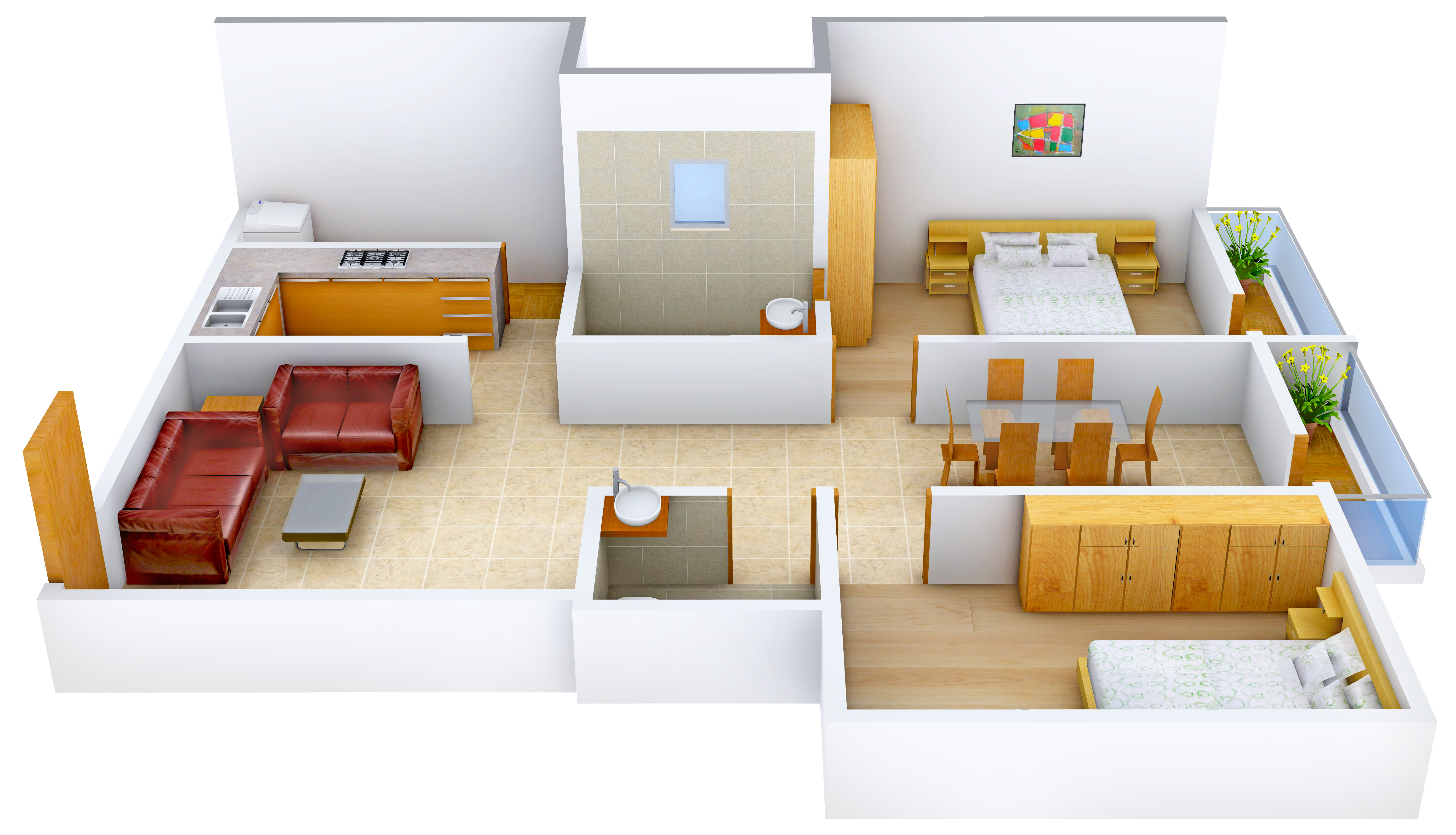 3DFloorPlan of Star Gold Niveshana Highfield
