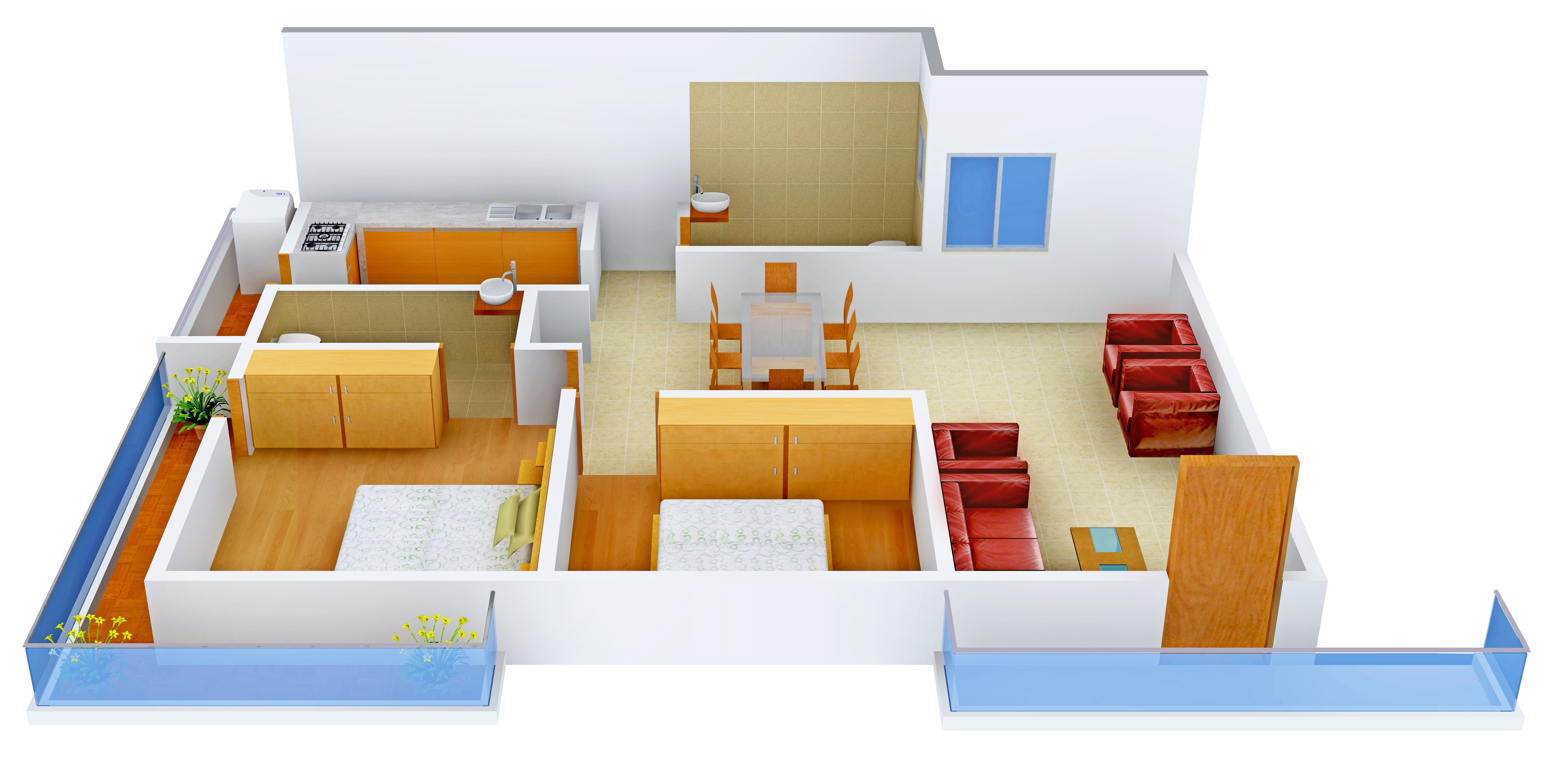 3DFloorPlan of Star Gold Niveshana Highfield