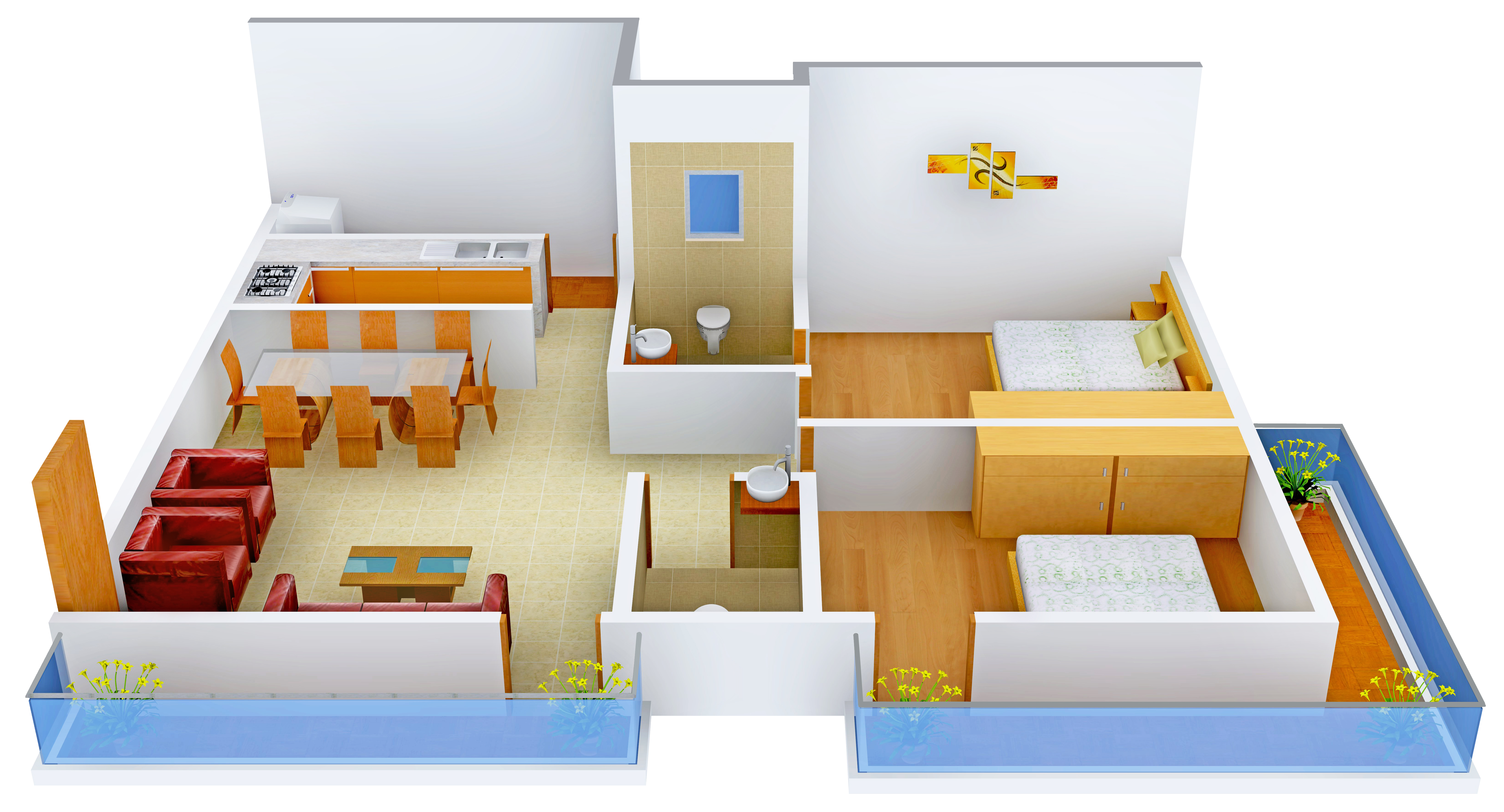 3DFloorPlan of Star Gold Niveshana Highfield