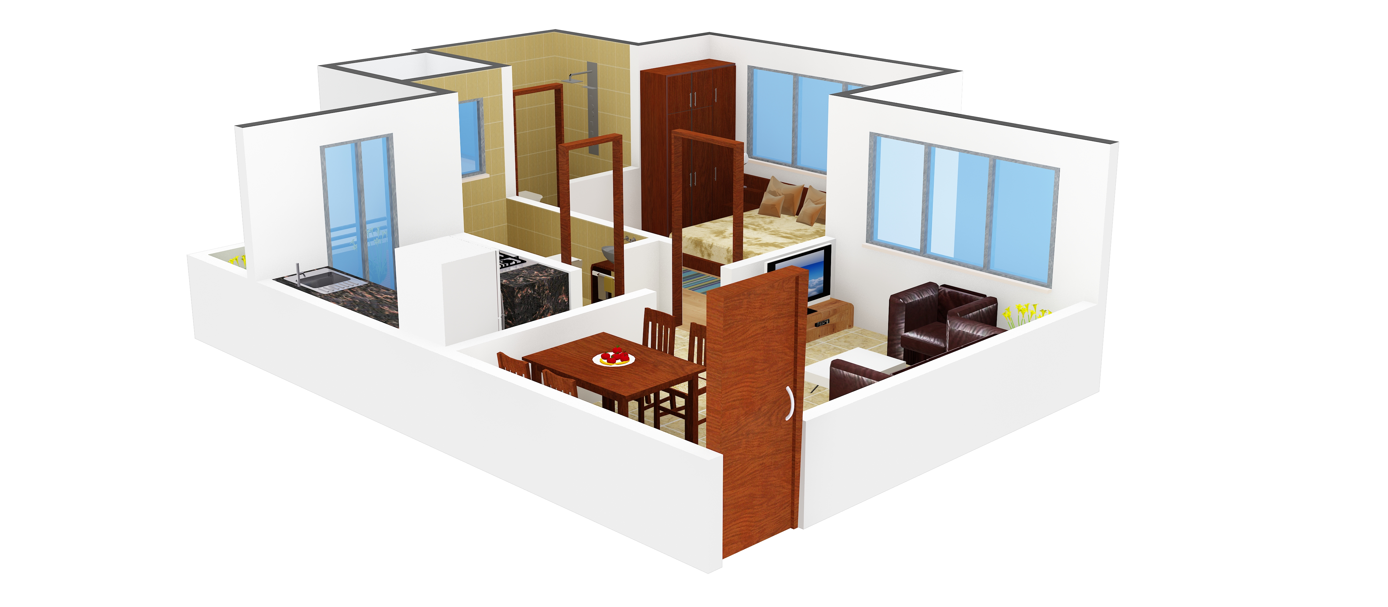 3DFloorPlan of SMGK Associate Residency