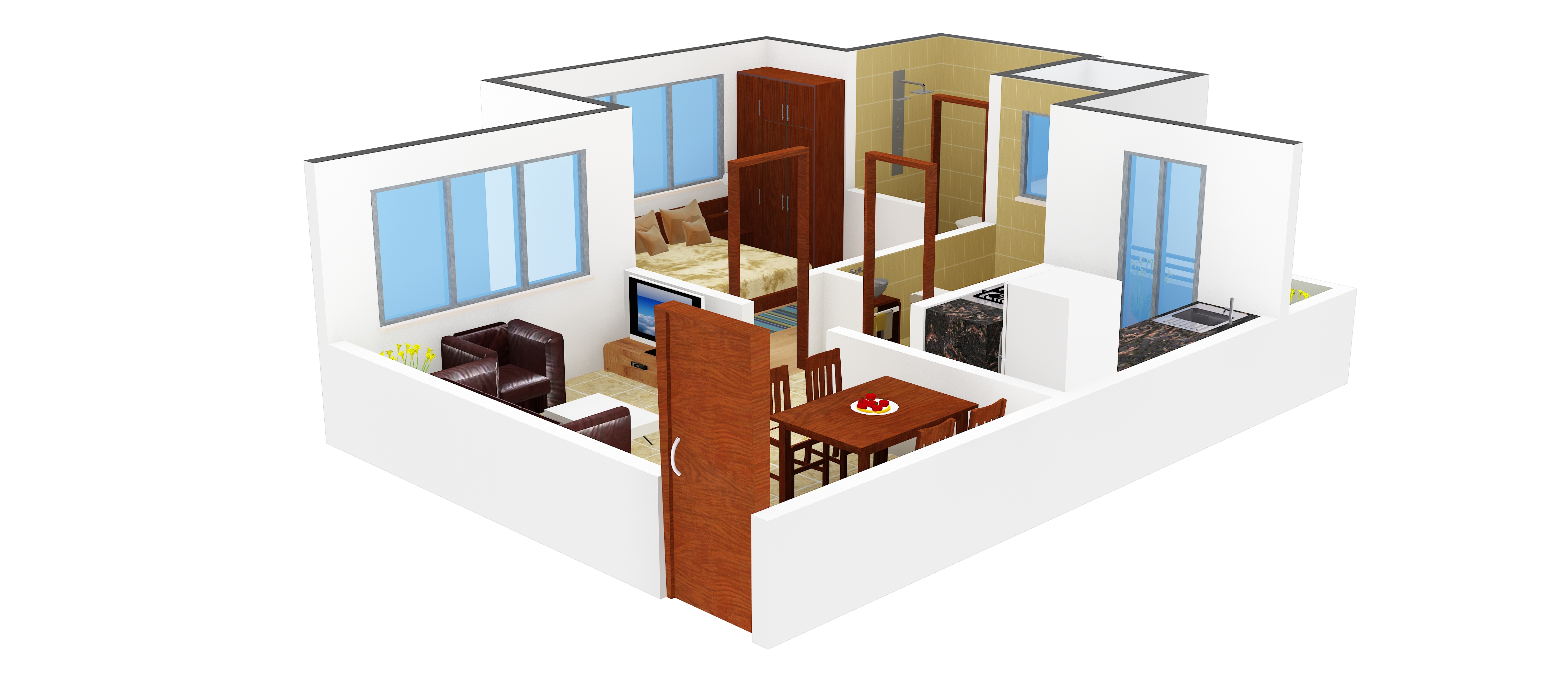 3DFloorPlan of SMGK Associate Residency