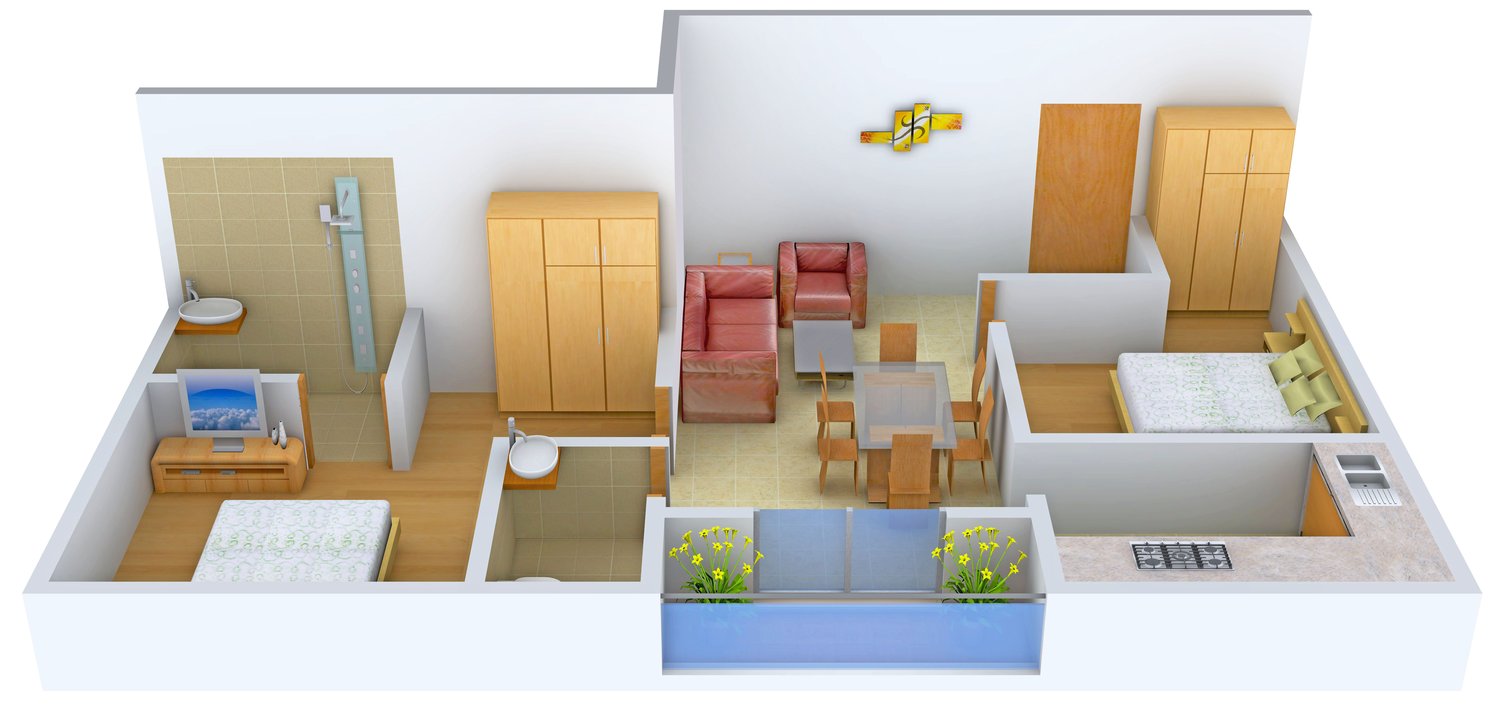 3DFloorPlan of AHFL Aadinath Haven