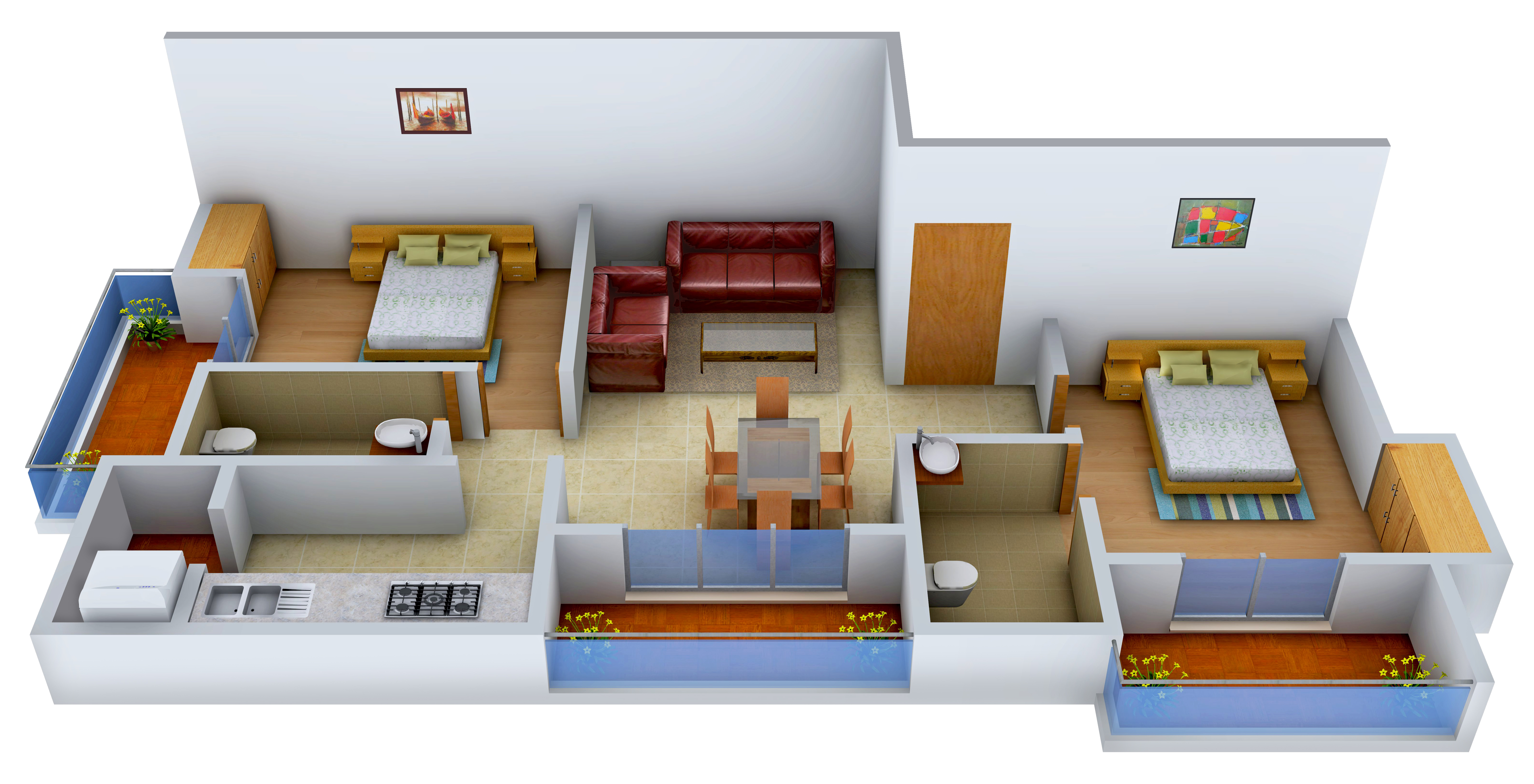 3DFloorPlan of Rishi Oak Dale