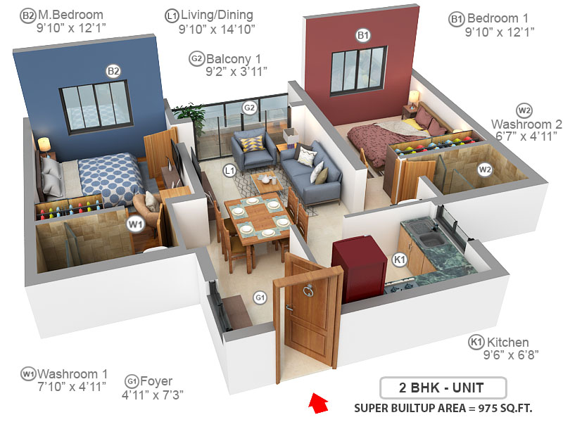 3DFloorPlan of Fomra Hues