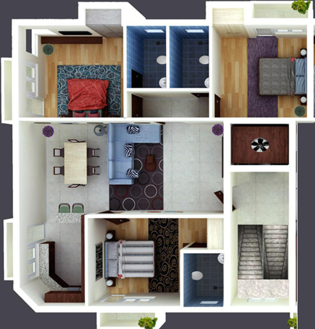 3DFloorPlan of Ubiqon Serenity