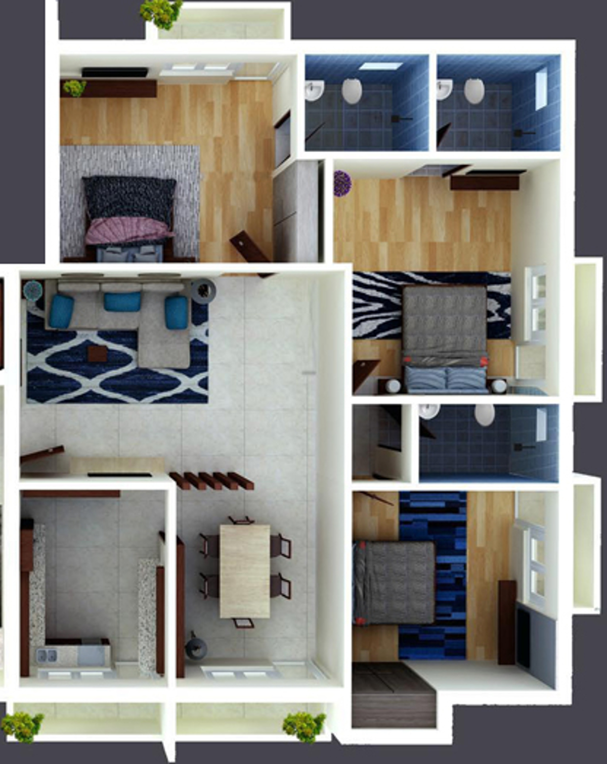 3DFloorPlan of Ubiqon Serenity