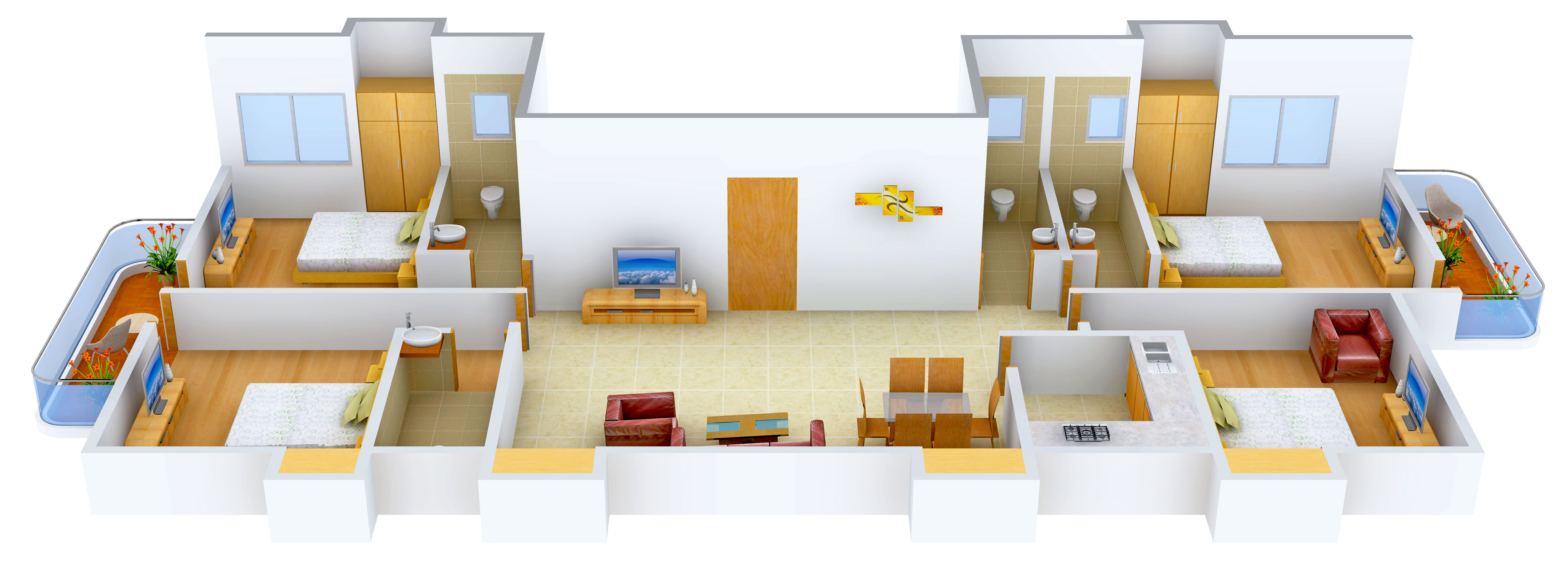3DFloorPlan of SS 12 Indrani Park