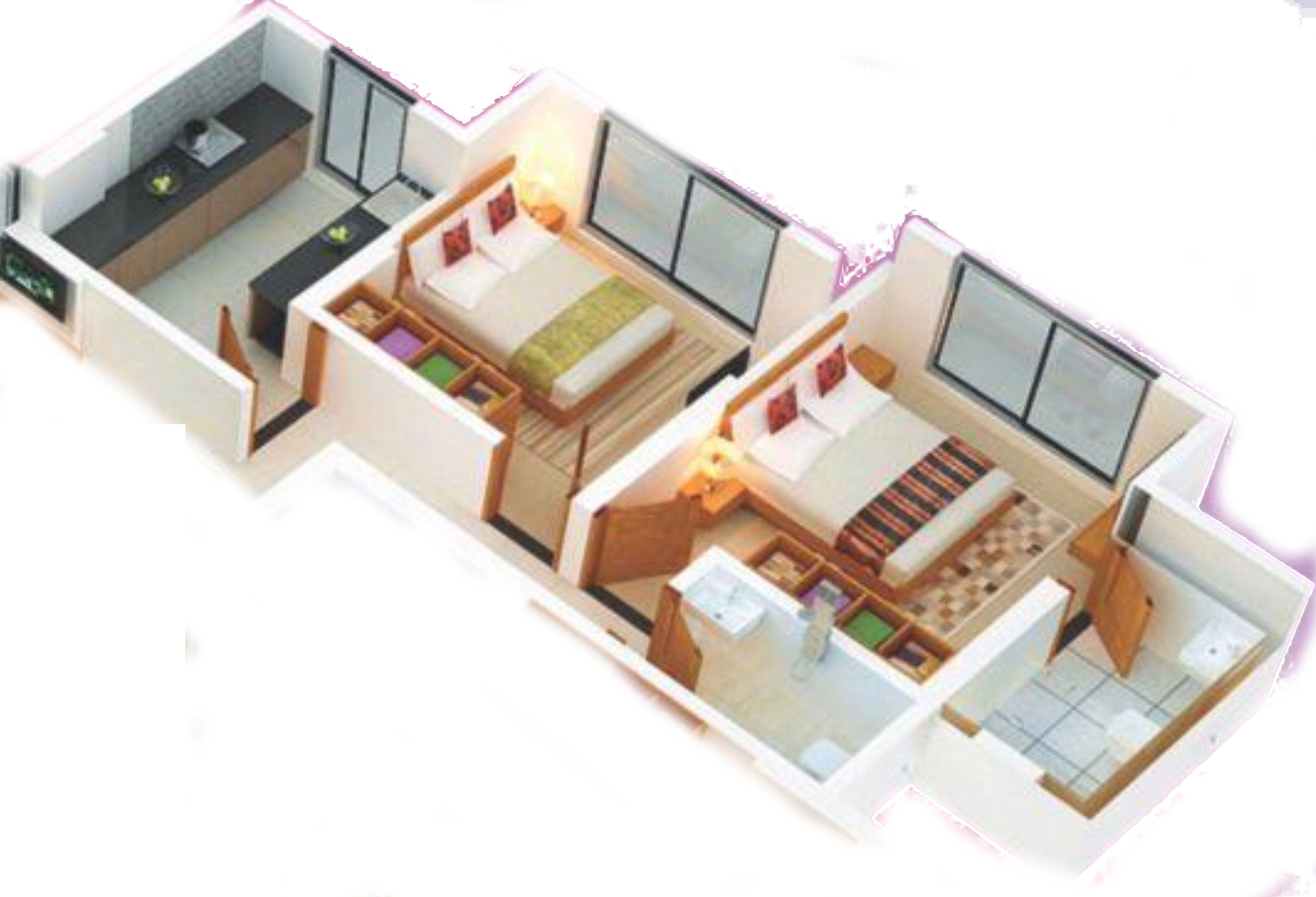 3DFloorPlan of V3 117 Residency
