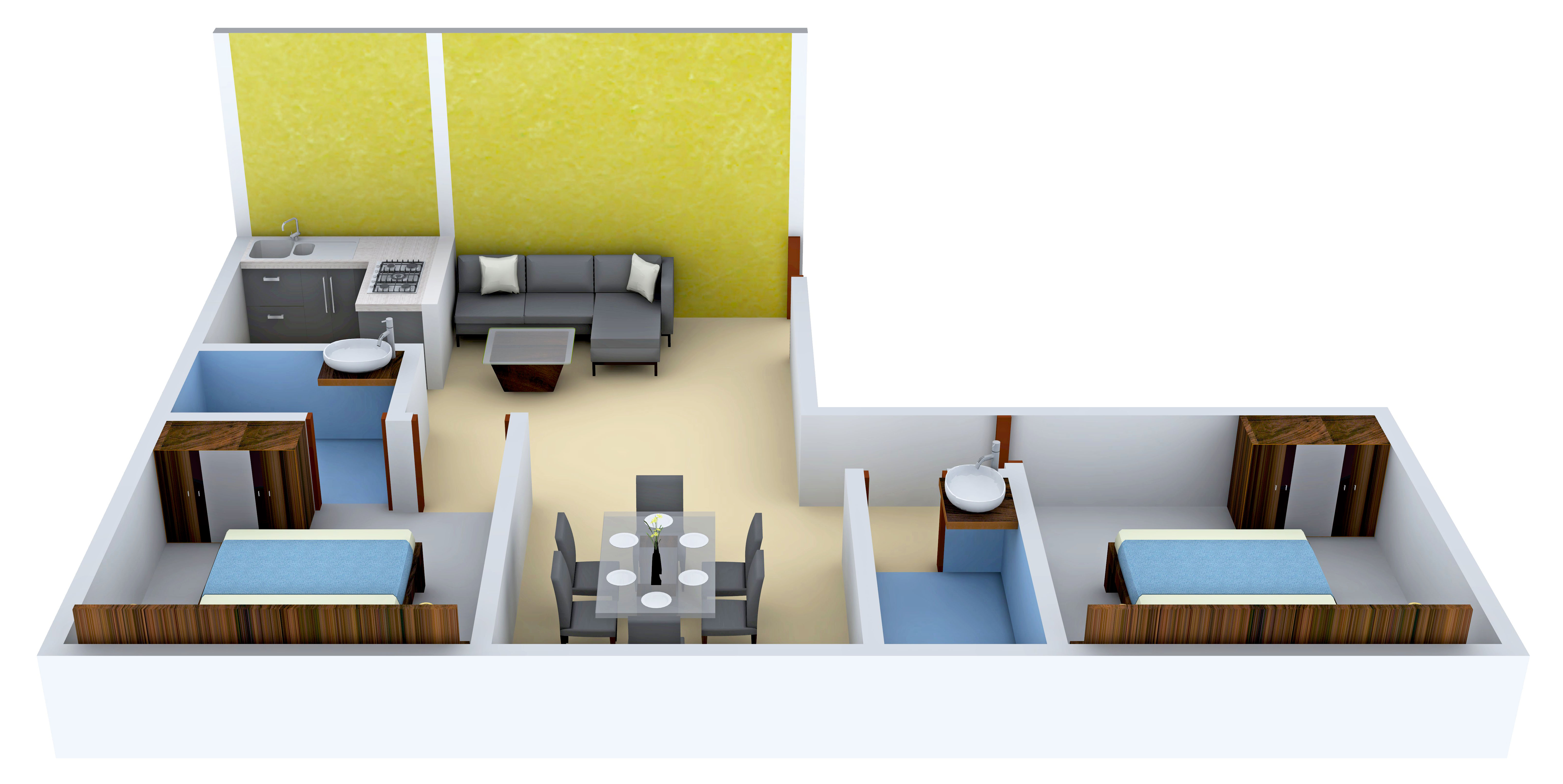 3DFloorPlan of JKB Royal Orchid