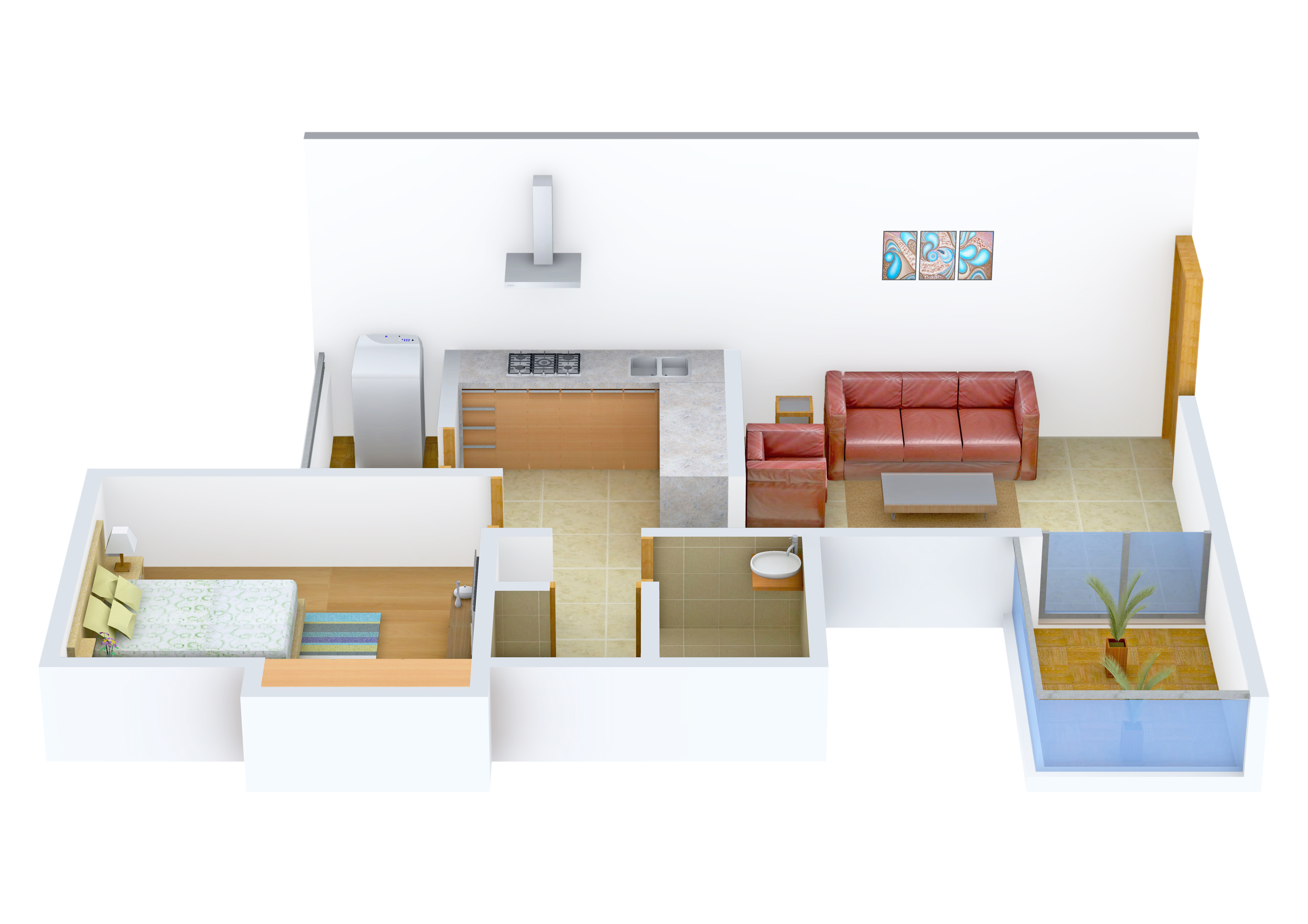3DFloorPlan of Nivasa Umang