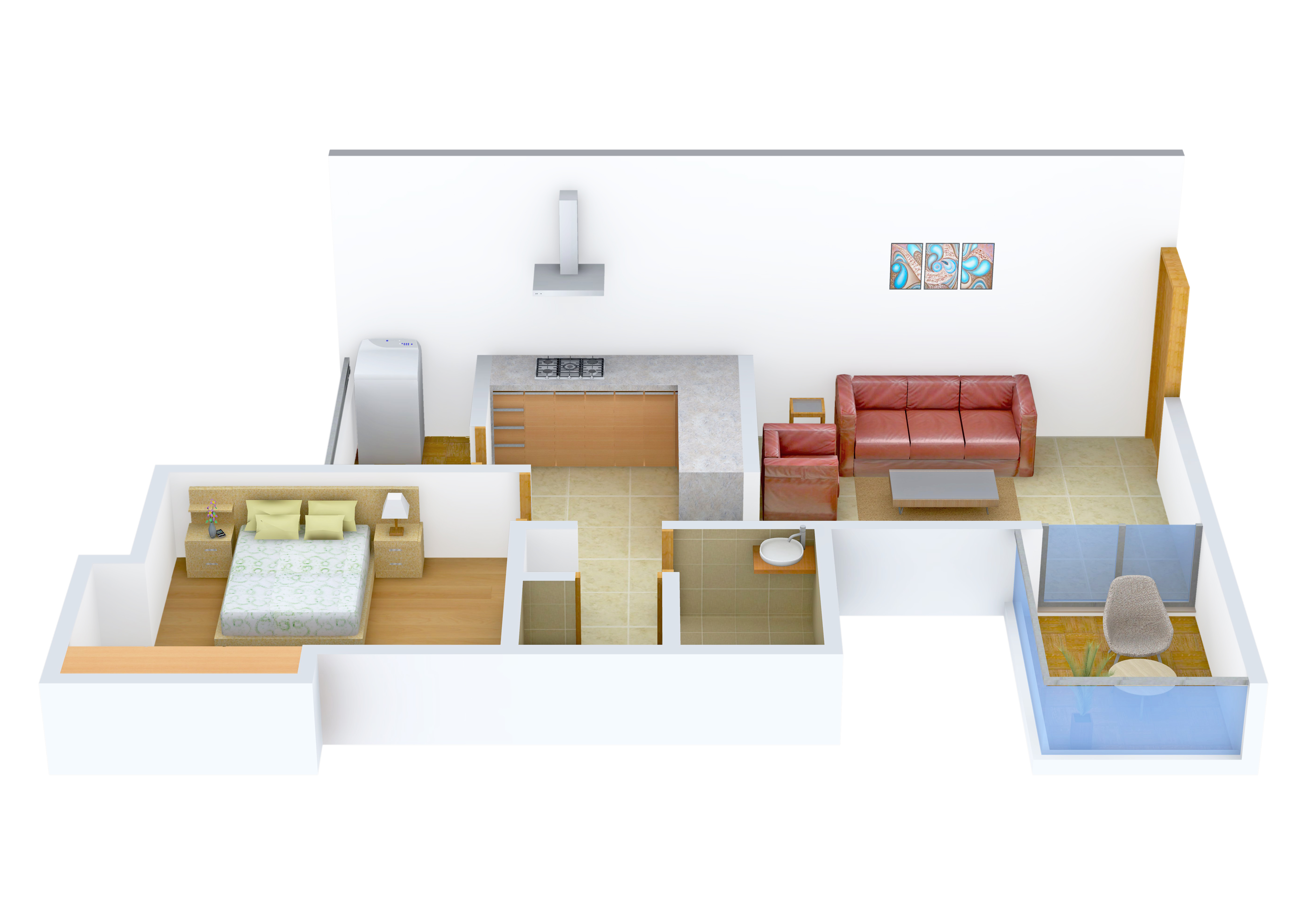 3DFloorPlan of Nivasa Umang