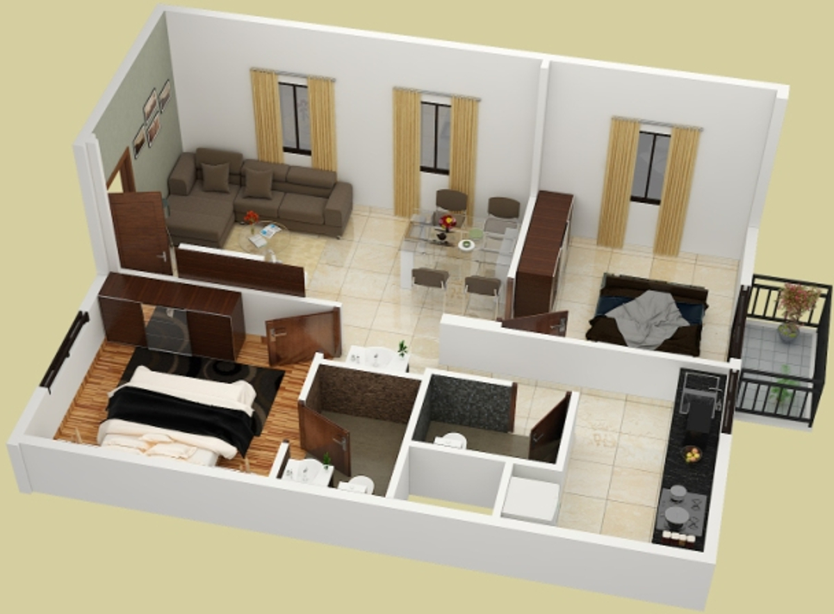 3DFloorPlan of Prakruthi Akshara