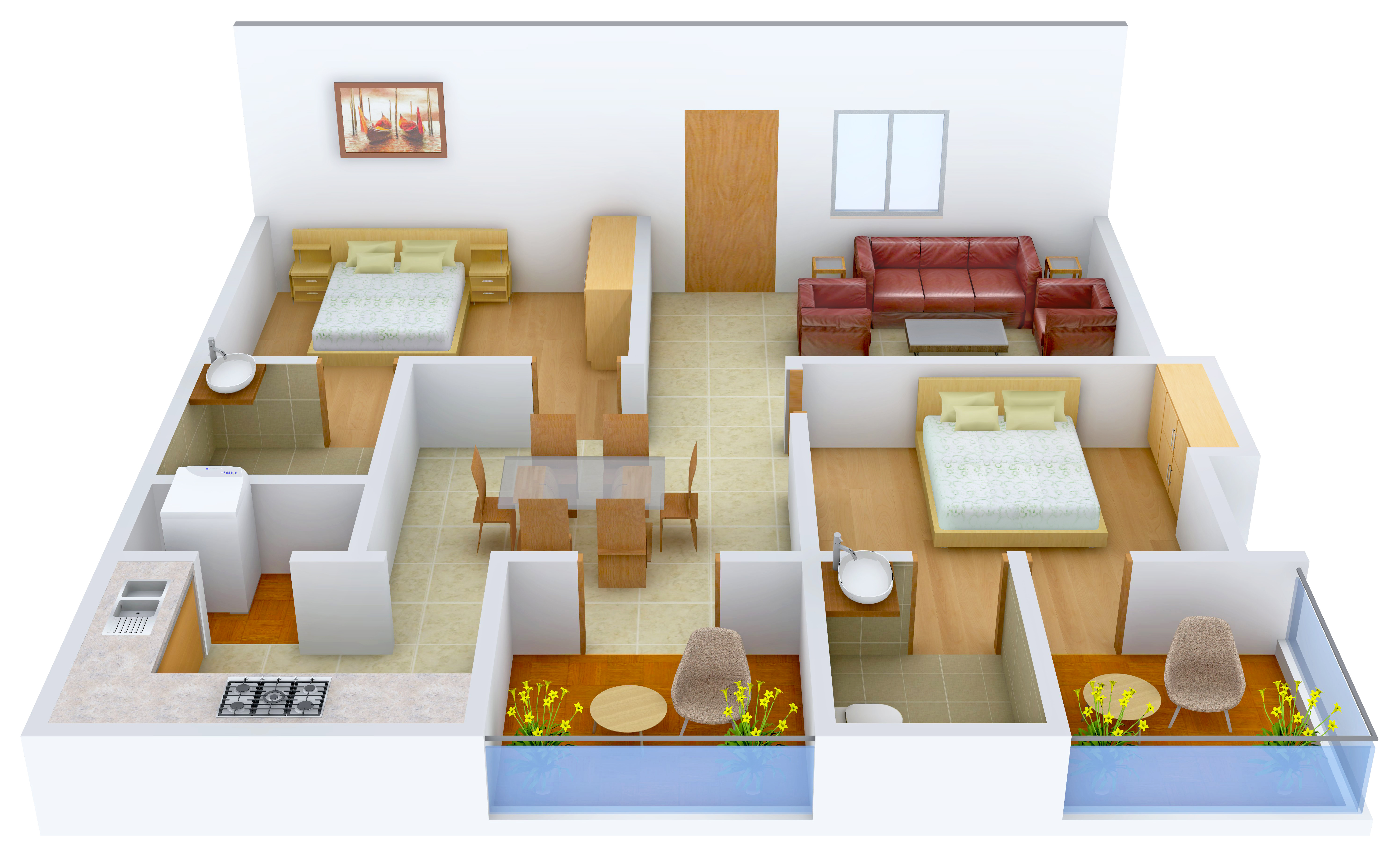 3DFloorPlan of Affinity Blossom