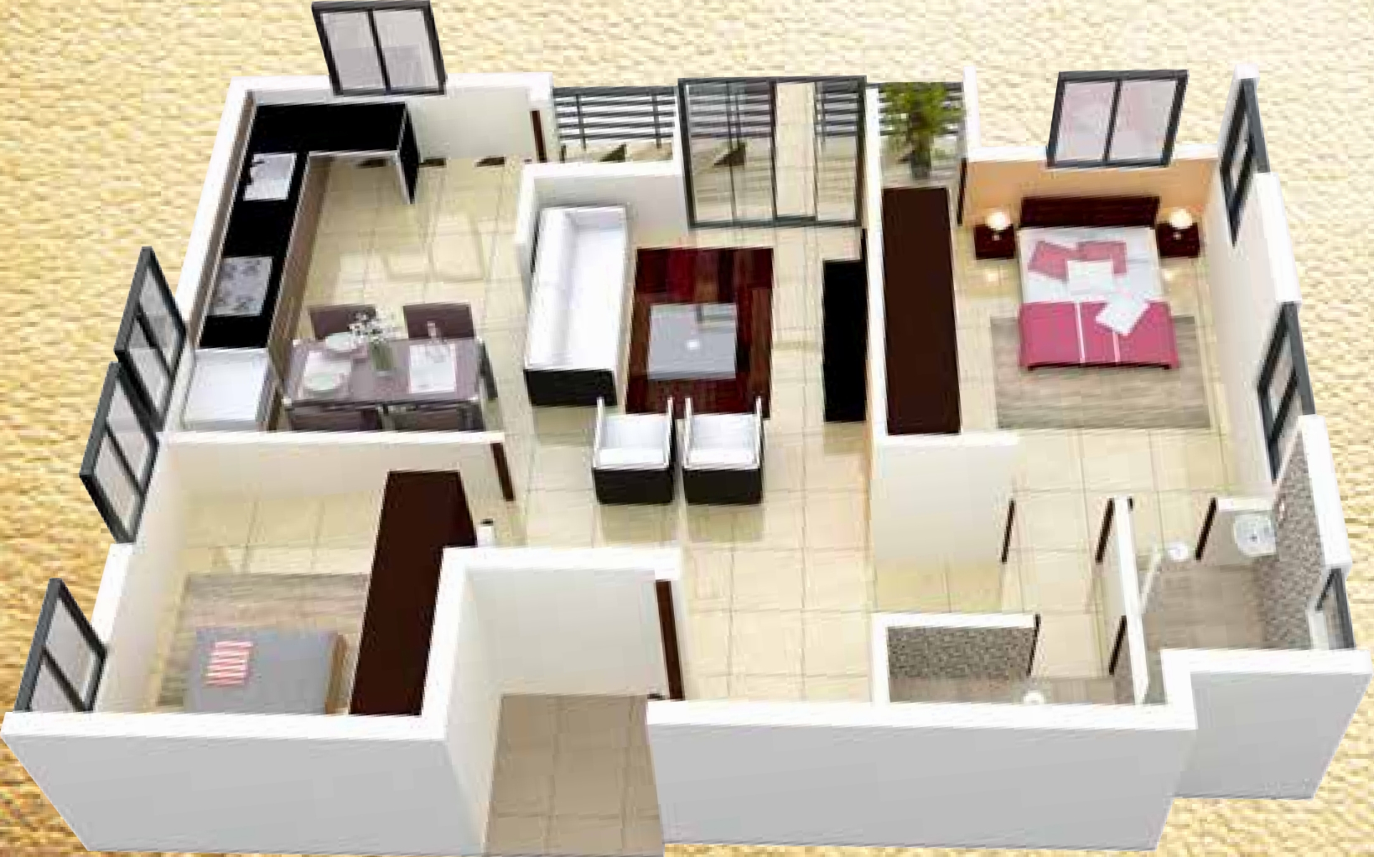 3DFloorPlan of CC Aspire