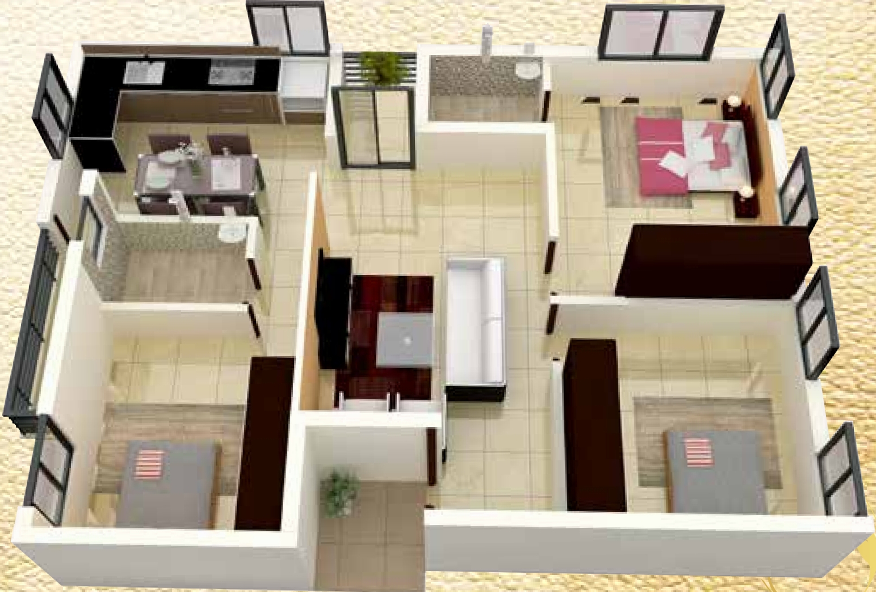 3DFloorPlan of CC Aspire